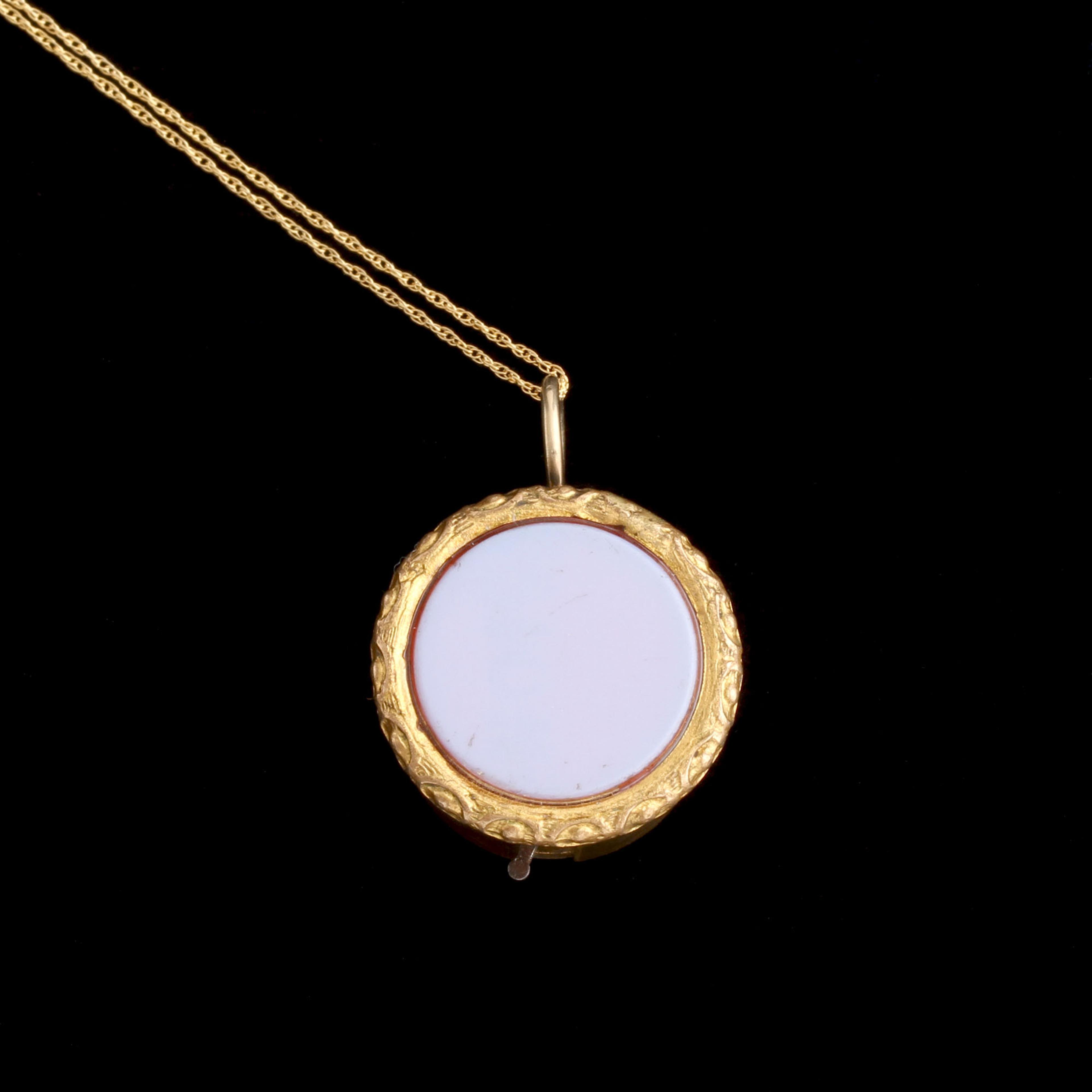 Victorian Dice Game Fob Necklace 