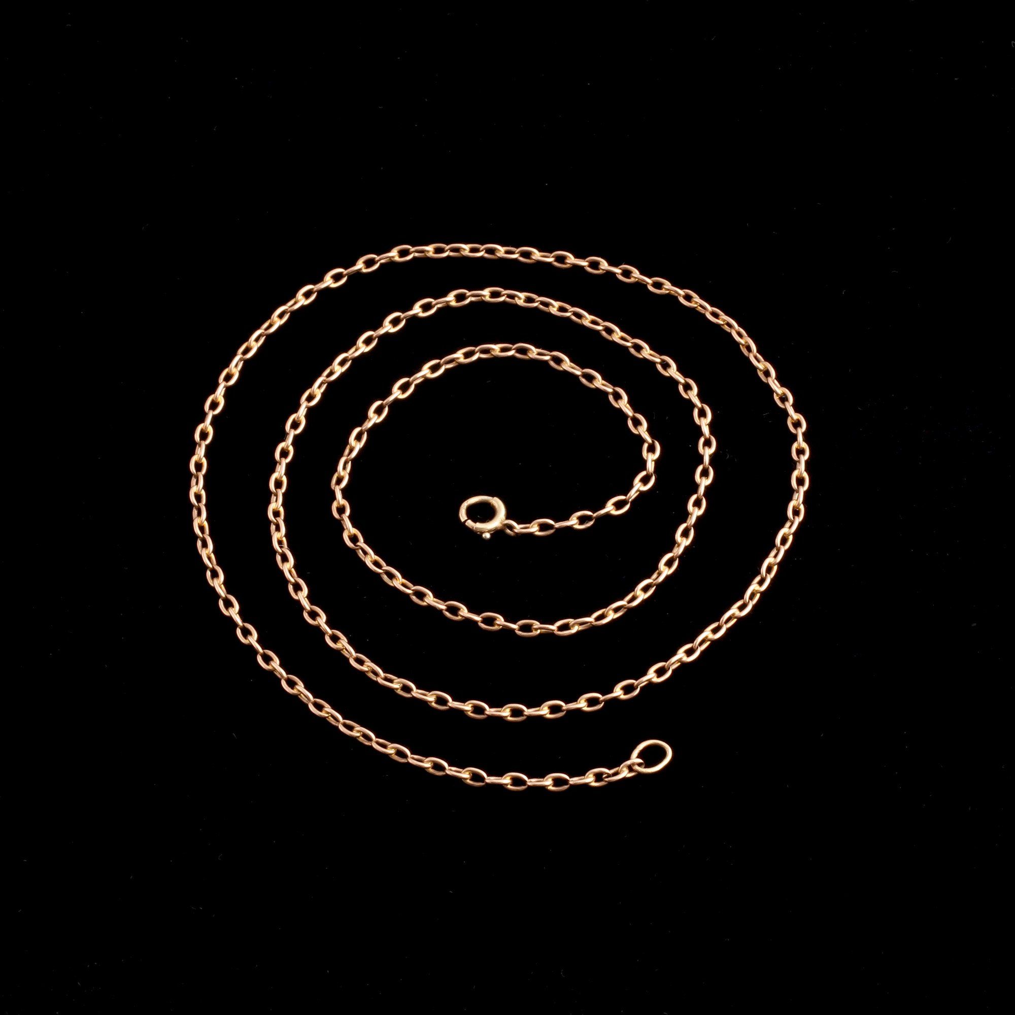 Victorian 21" Rose Gold Cable Chain