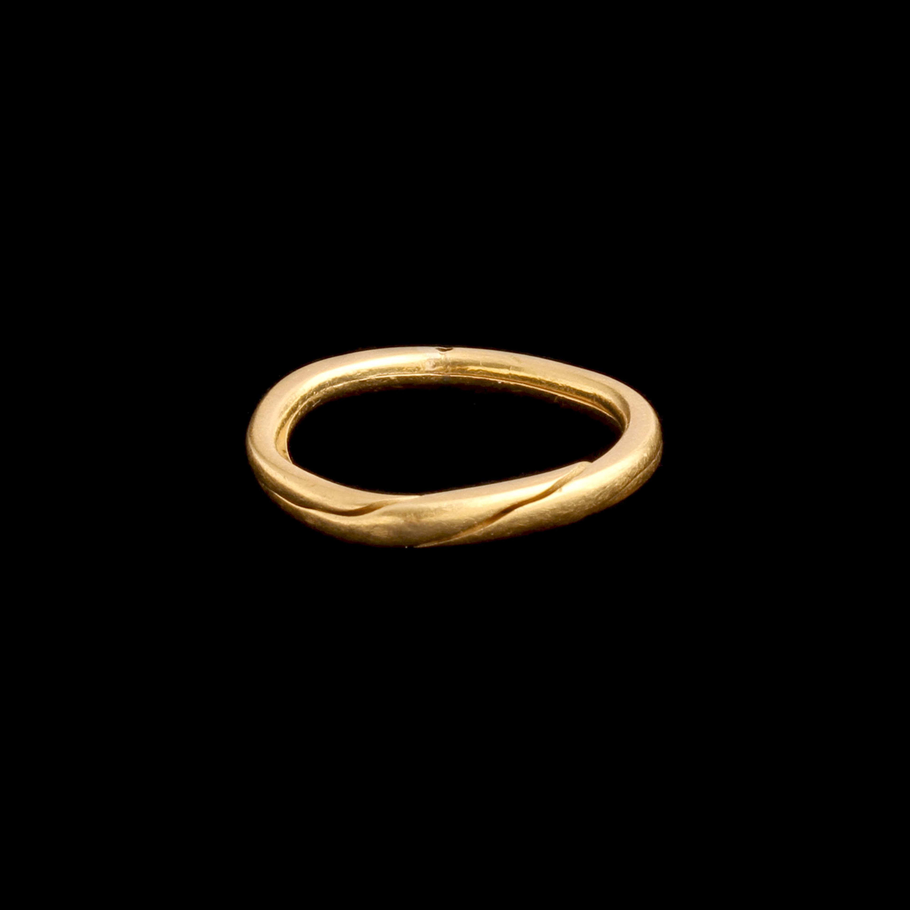 Early 20th Century Swedish 23k Gold Gimmel Ring