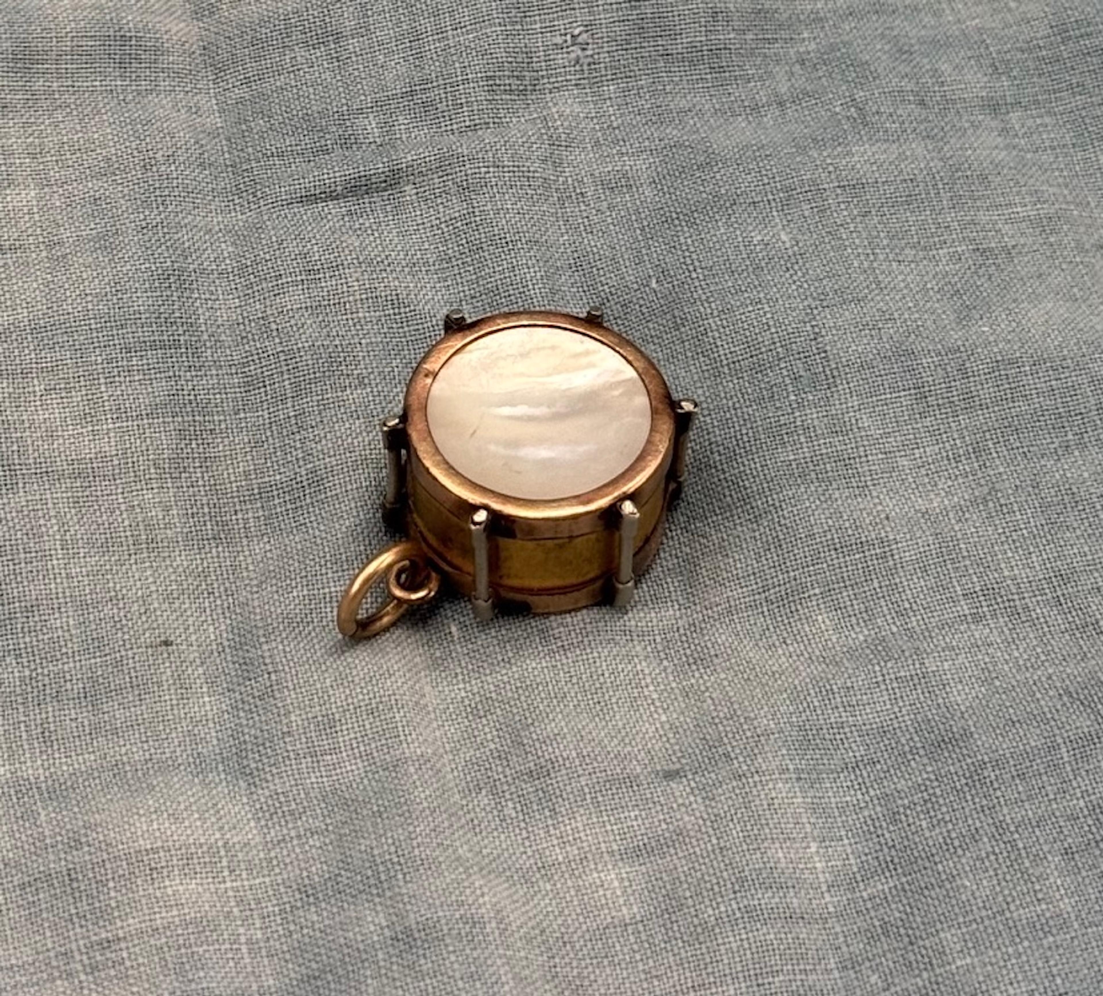 Mother of Pearl Drum Charm