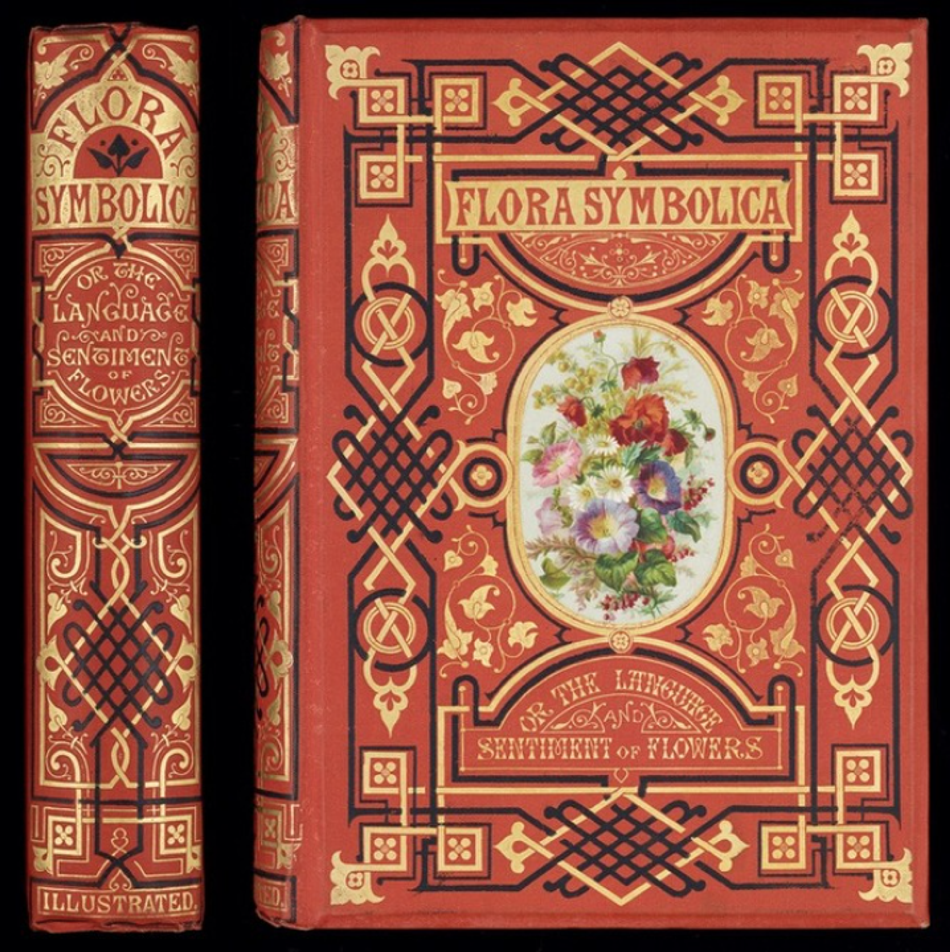 Photo of a copy of Flora Symbolica by John Henry Ingram, 1869.