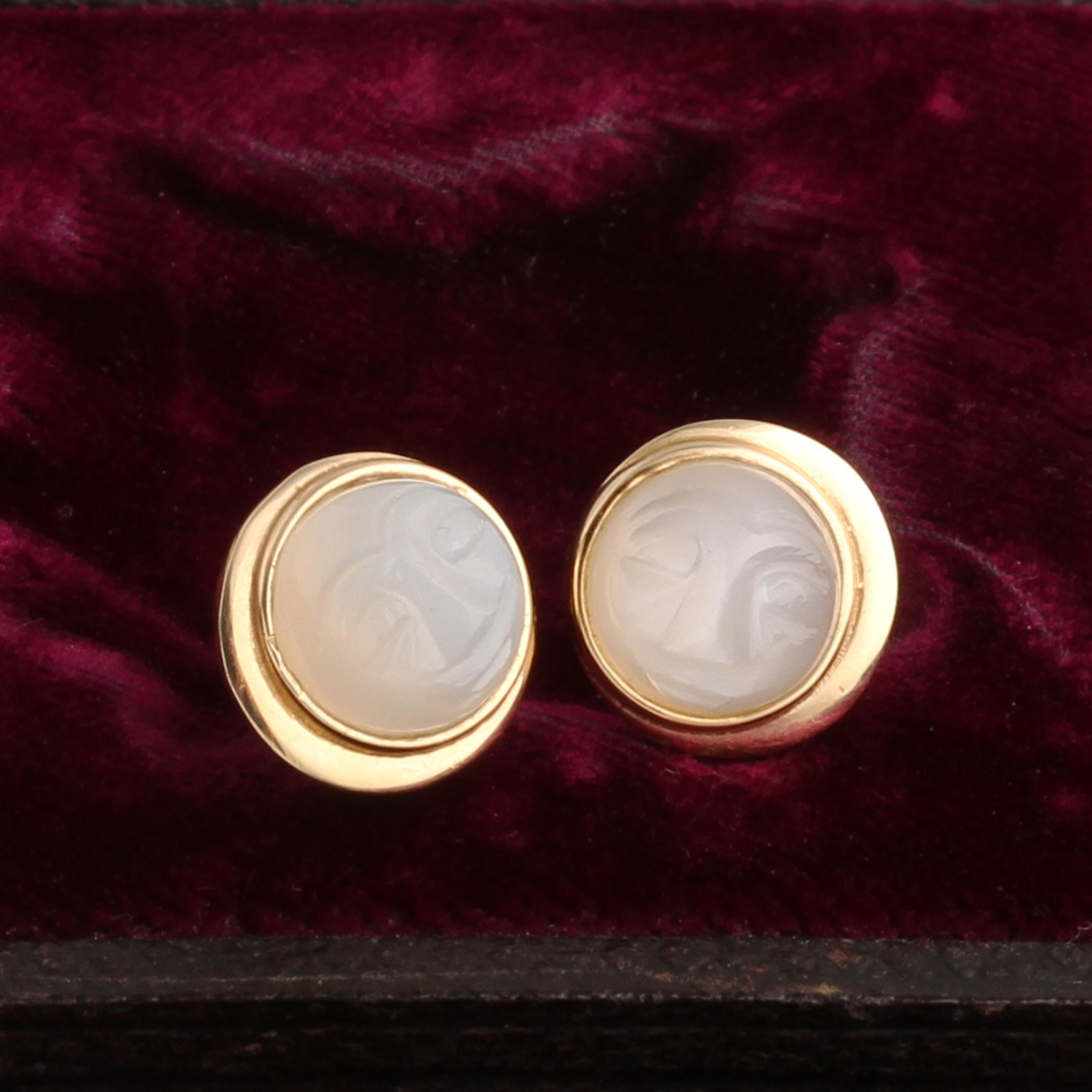 Man in the Moon Earrings