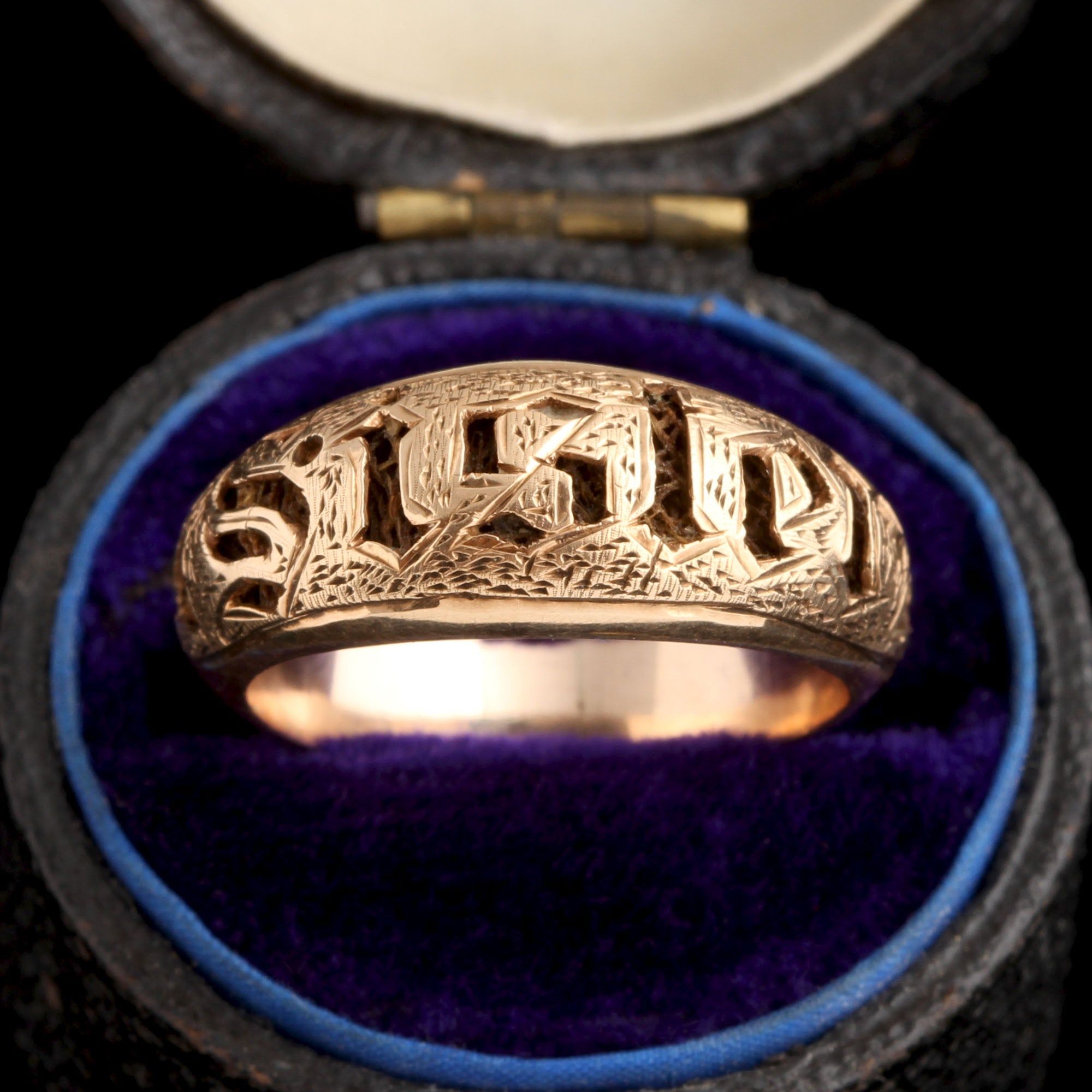 Victorian Concealed Hair "Sister" Ring