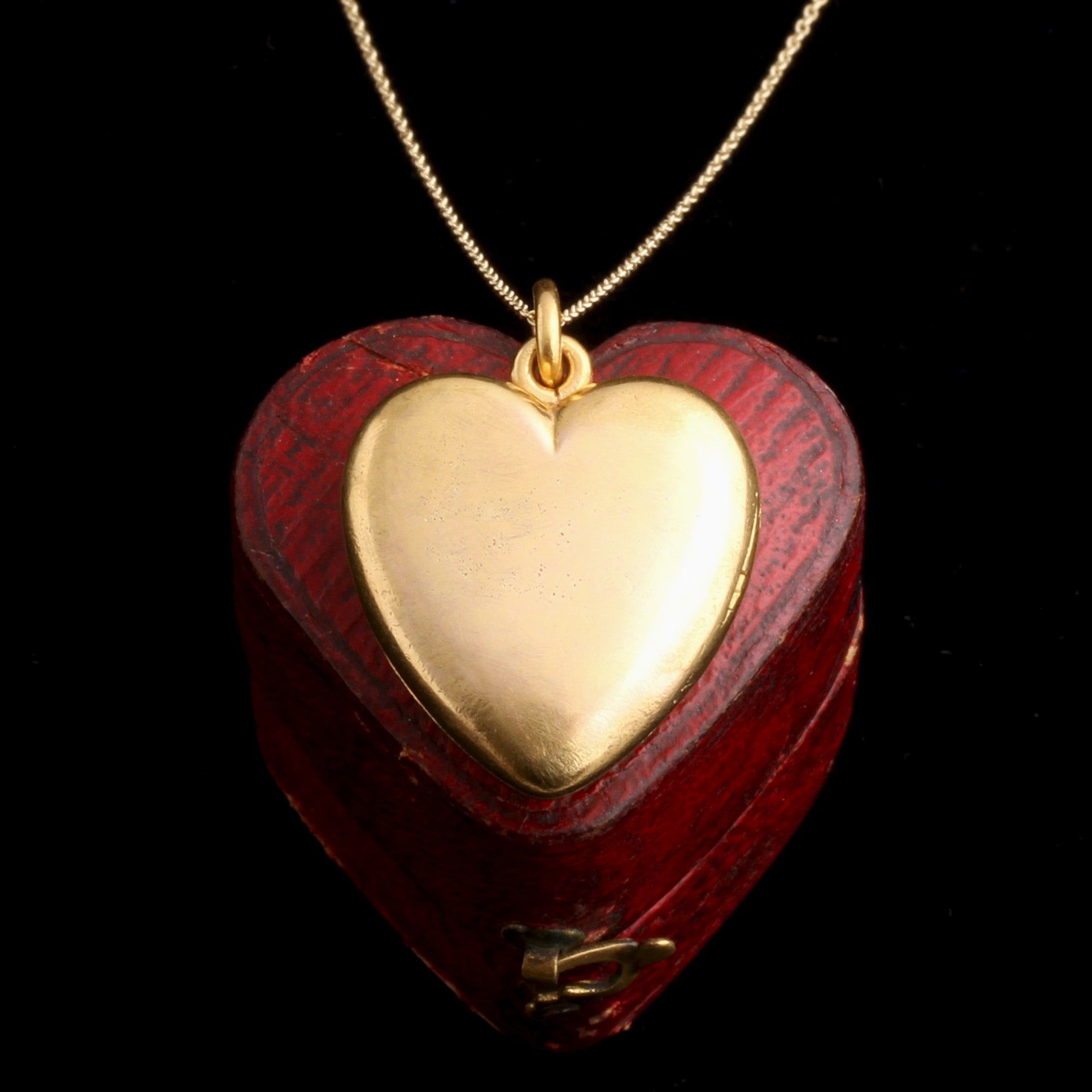 Pre Revolutionary Russian Heart Locket Necklace