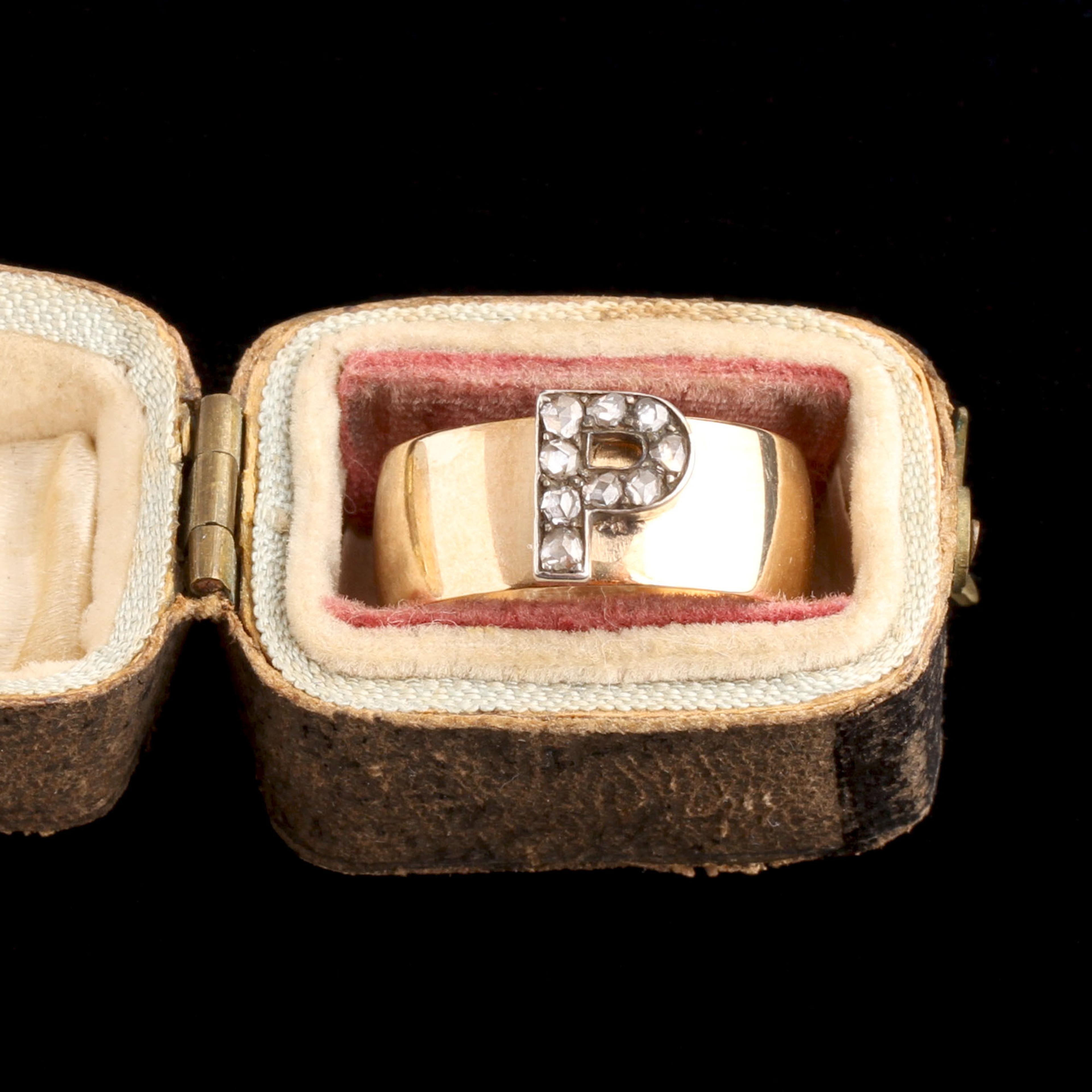 Victorian Diamond "P" Conversion Ring