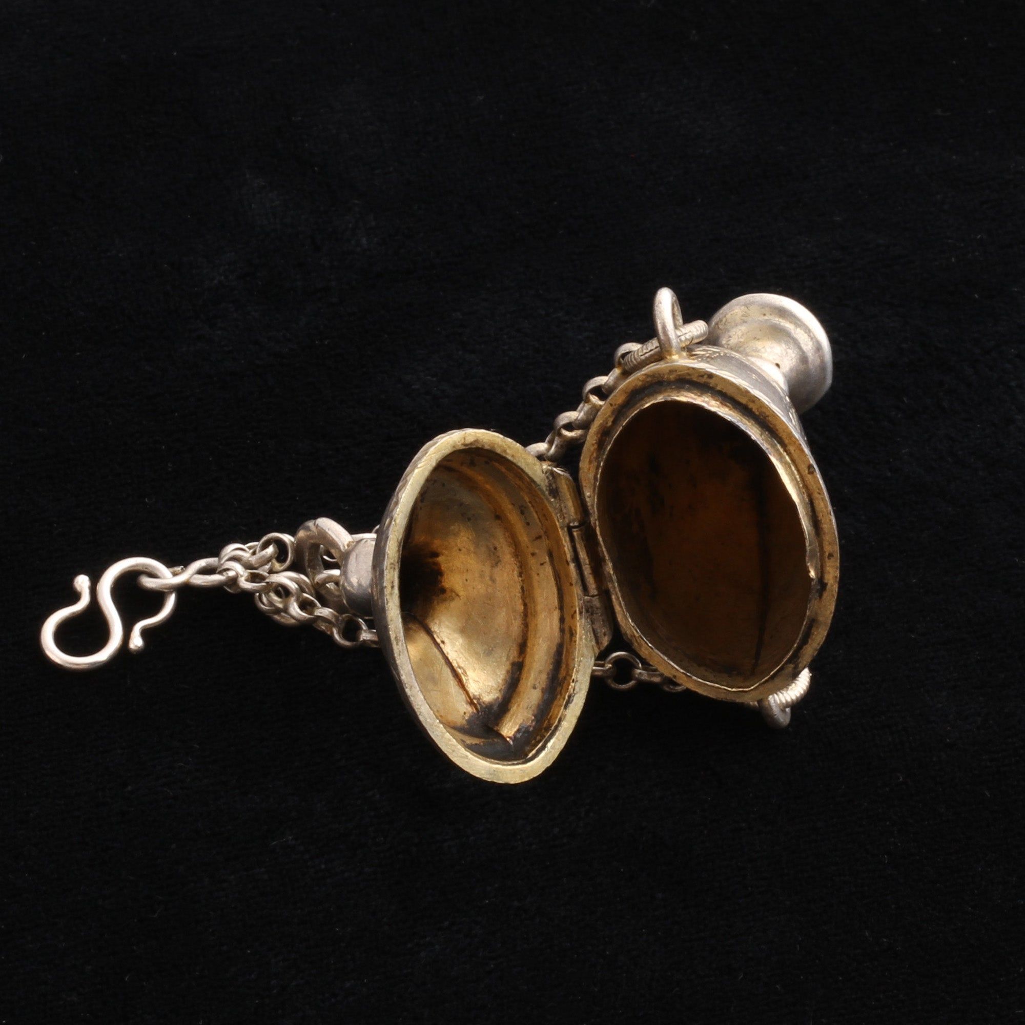 Georgian Silver "AMD" Urn Pendant