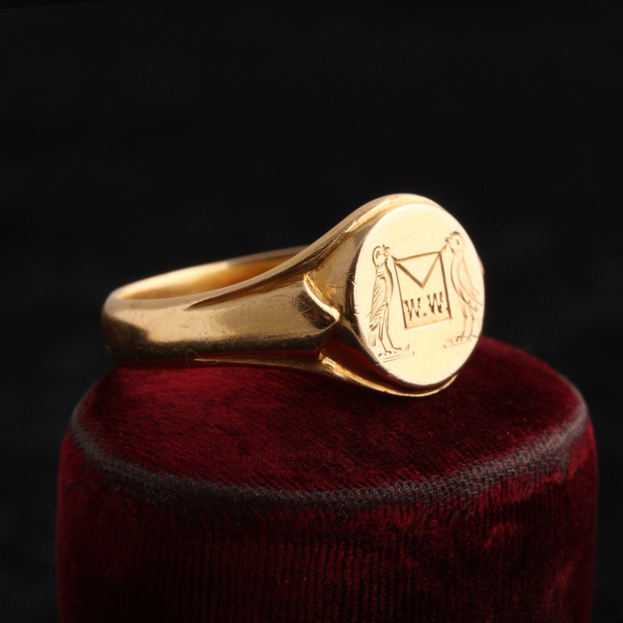 WWI Era "W.W." Signet Ring