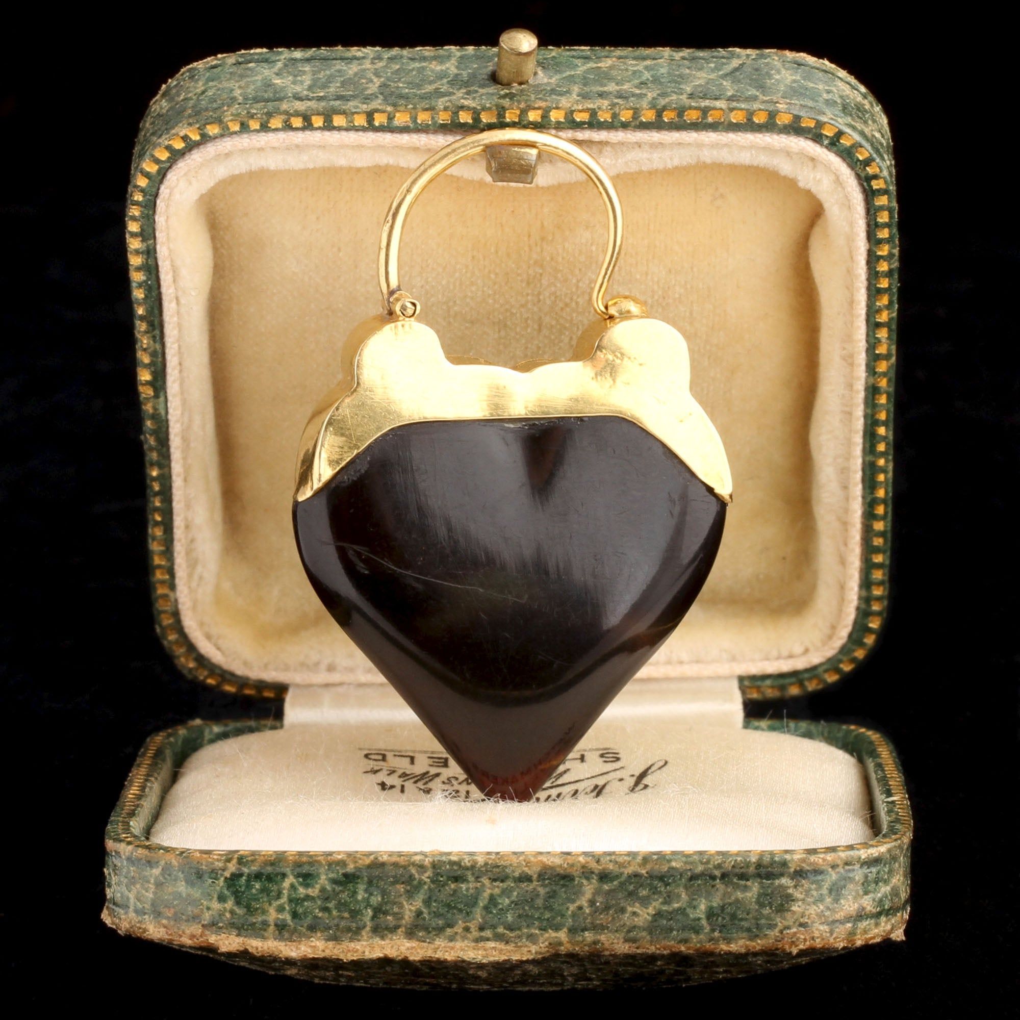 Victorian Tortoiseshell Heart Padlock