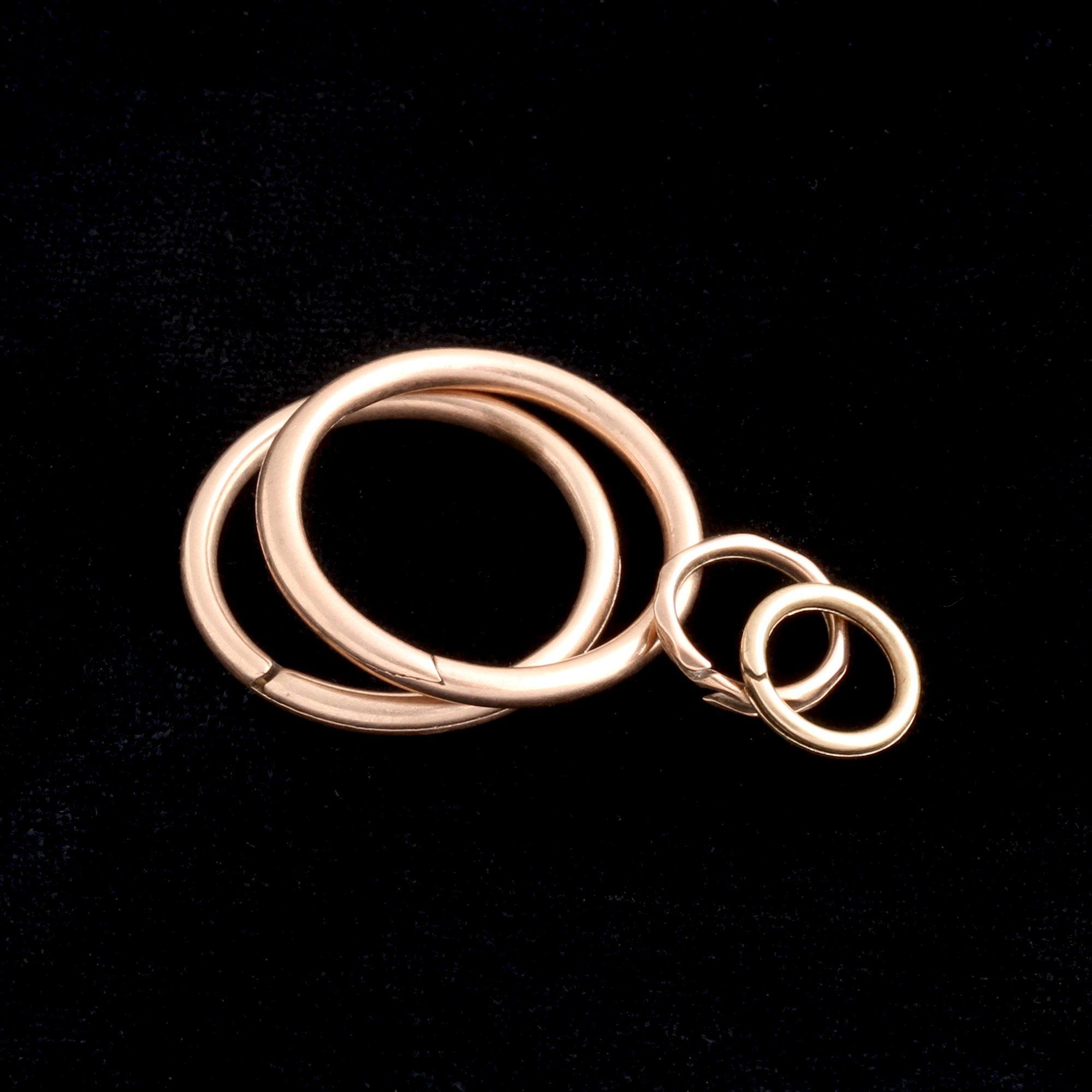 Victorian Rose Gold Split Rings
