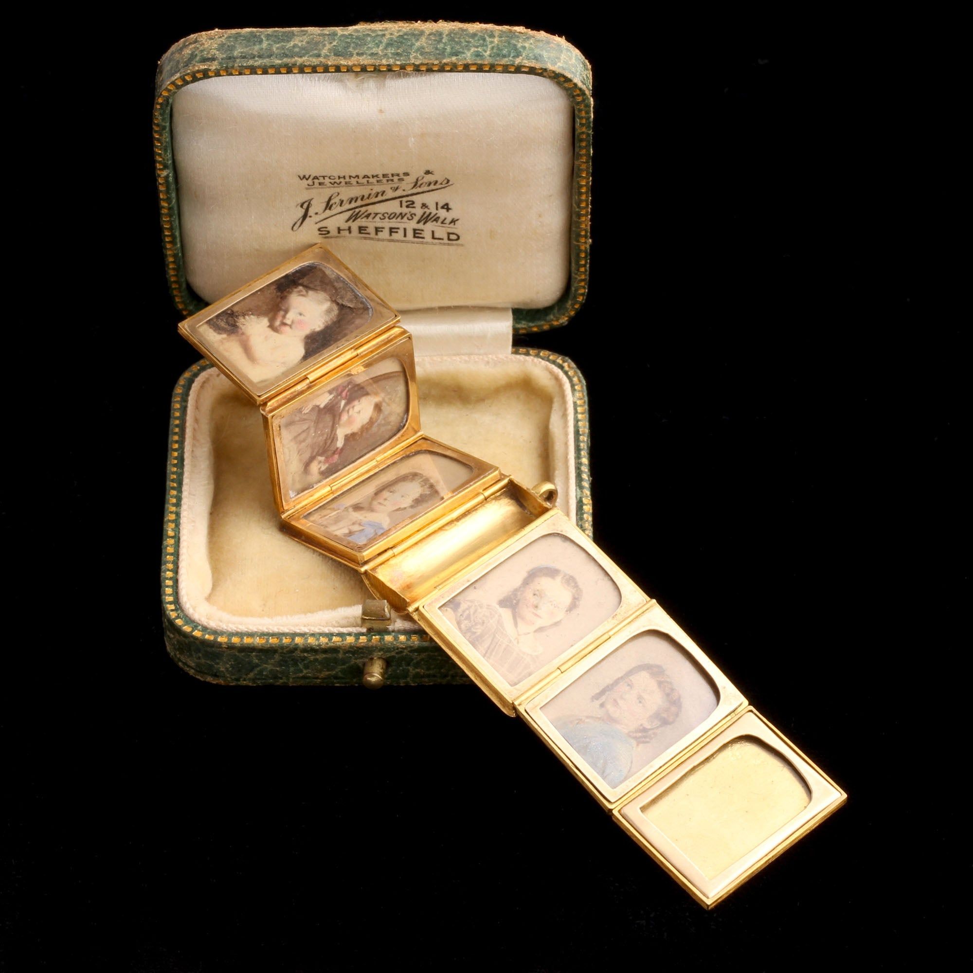 Victorian Family Album Book Locket