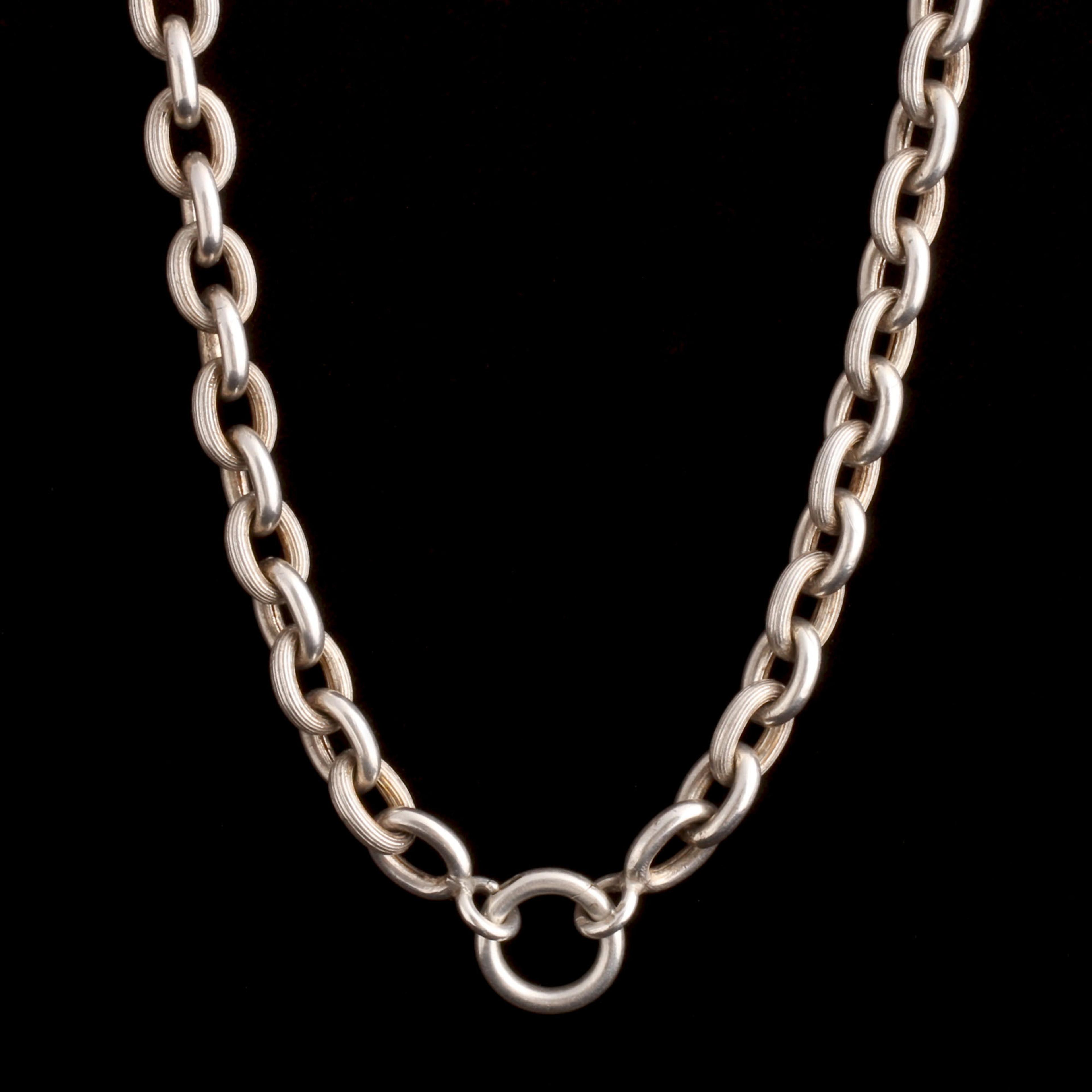 19th Century French Silver Collar