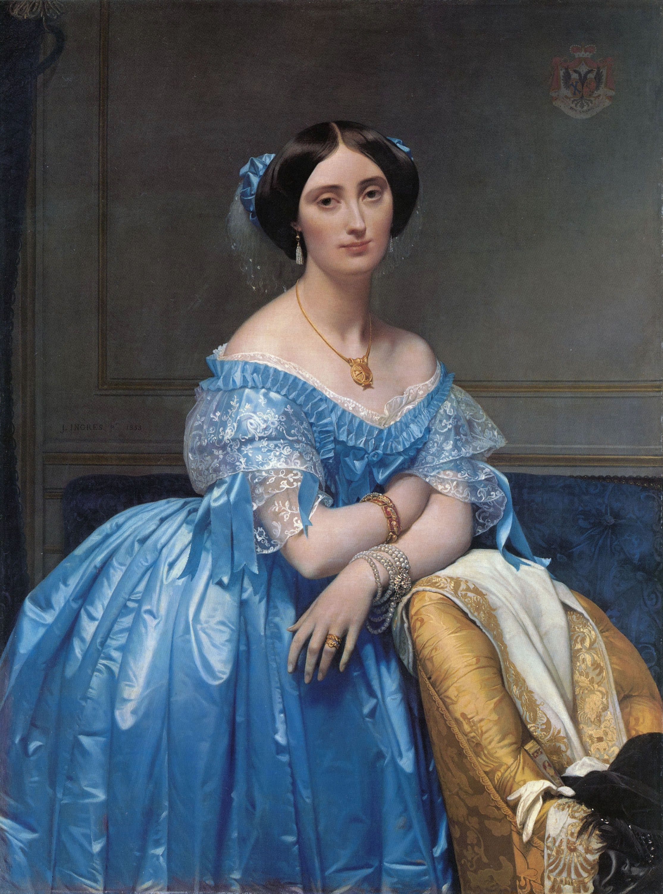 Princesse de Broglie, 1851-53 by Jean Auguste Dominique Ingres. Metropolitan Museum of Art. 