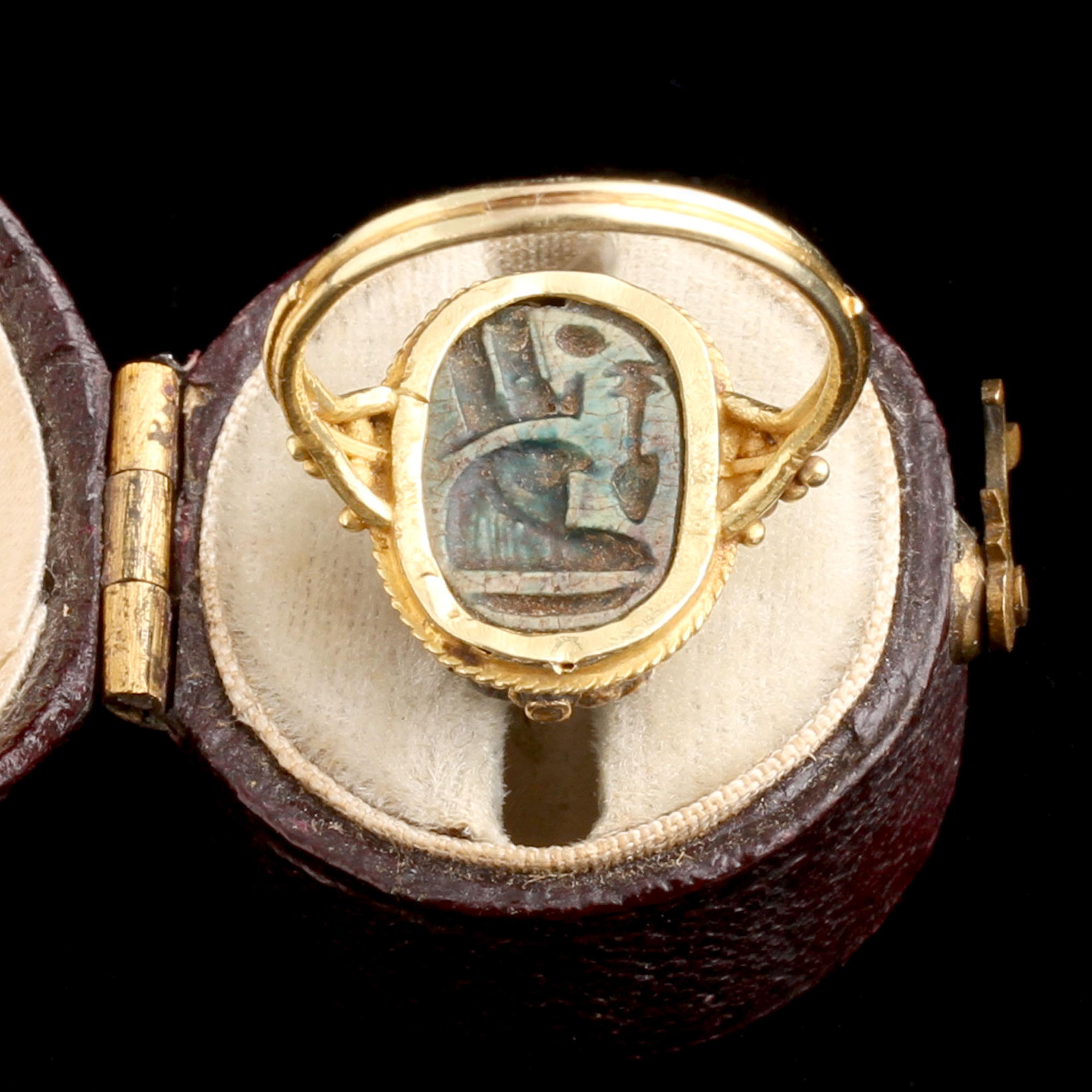 Victorian Egyptian Revival Scarab Ring