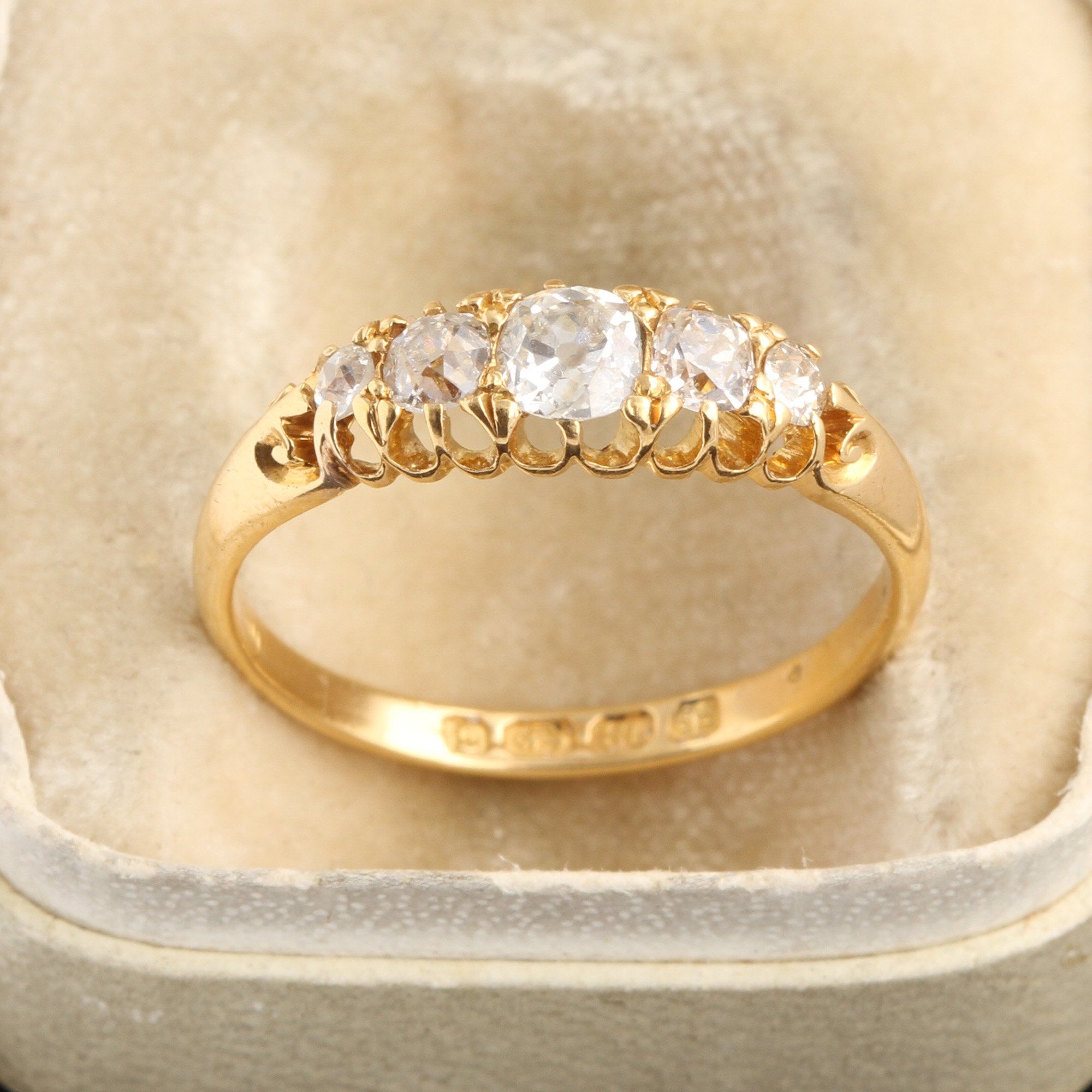 Victorian Five Diamond Ring