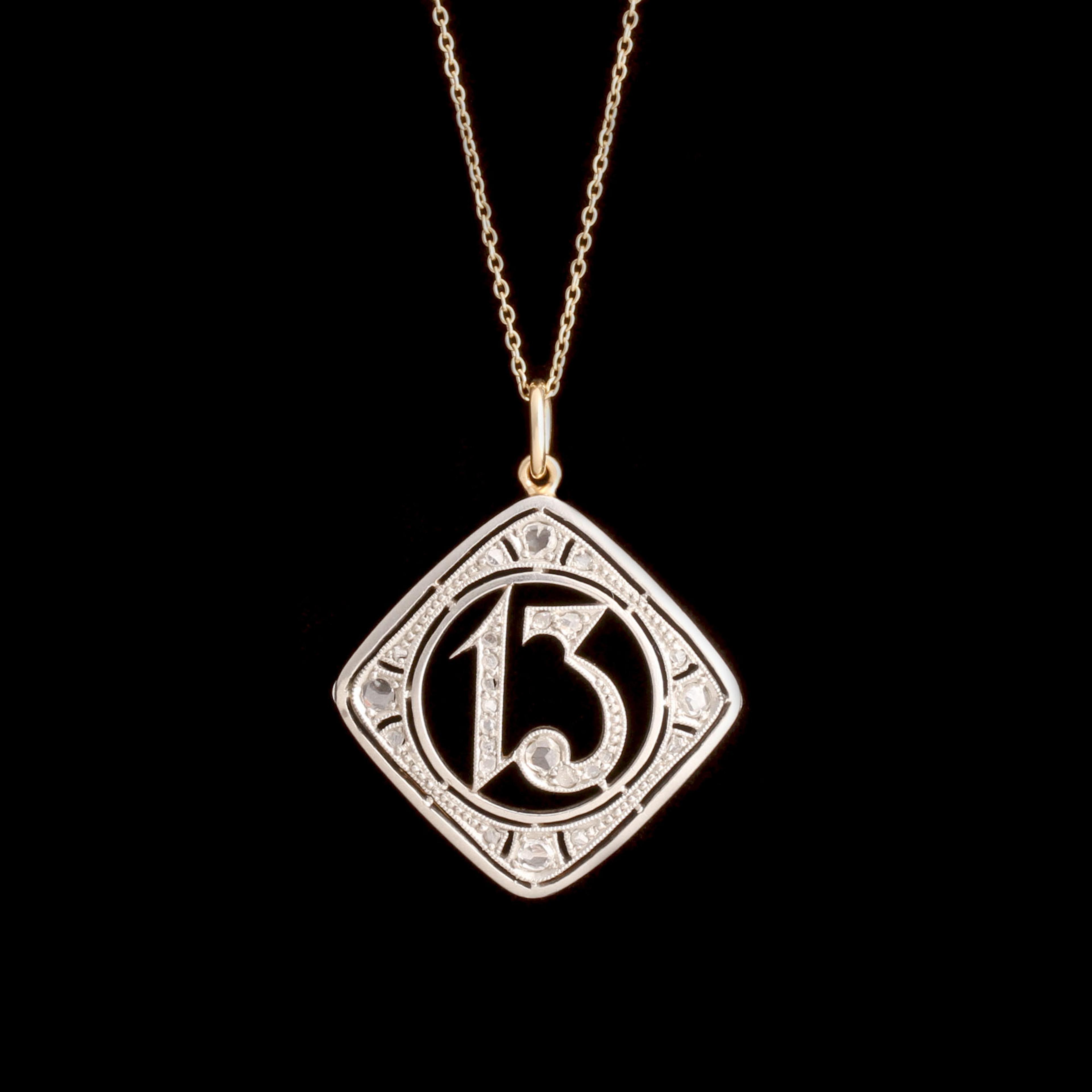 Edwardian Lucky 13 Necklace