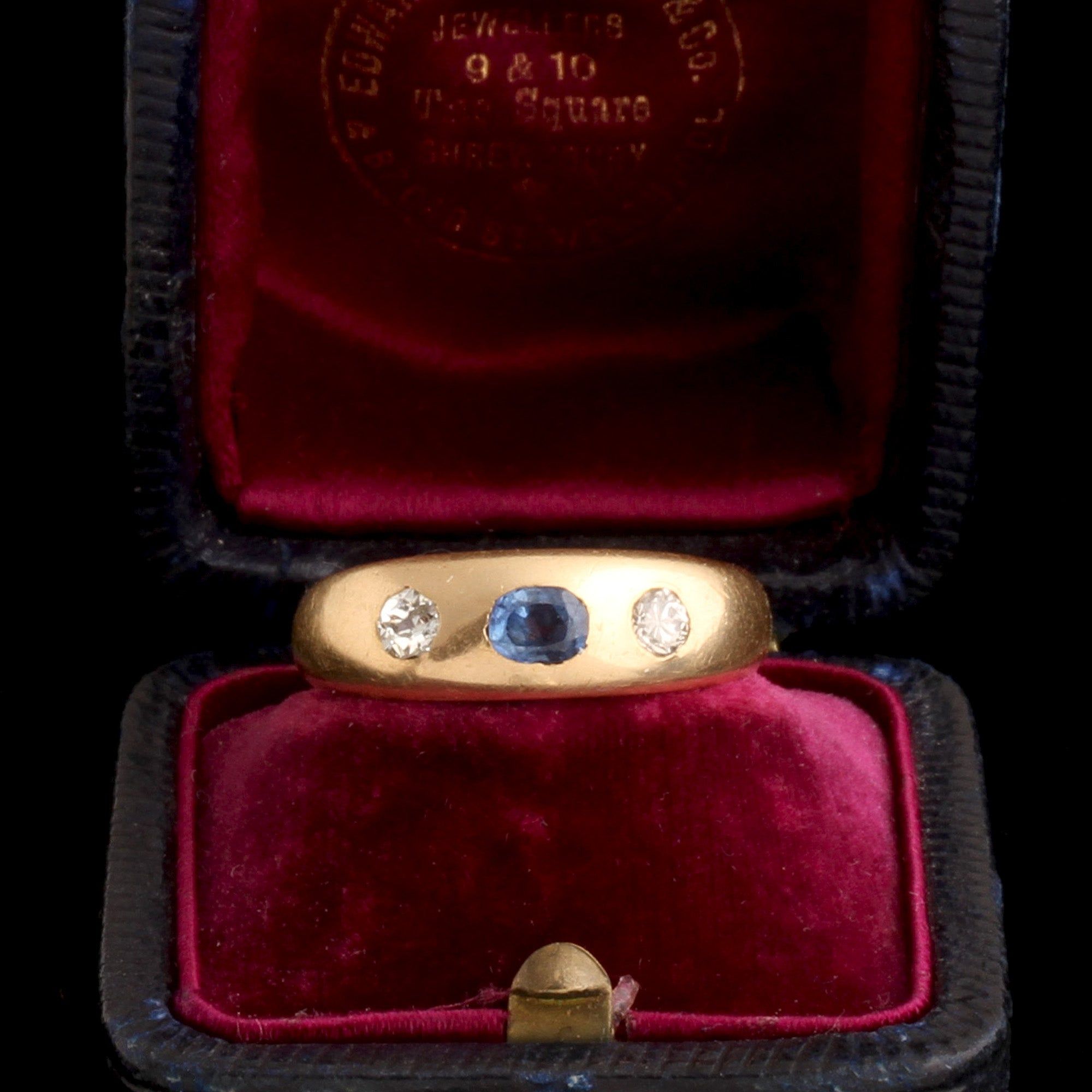 Victorian Diamond & Sapphire Ring