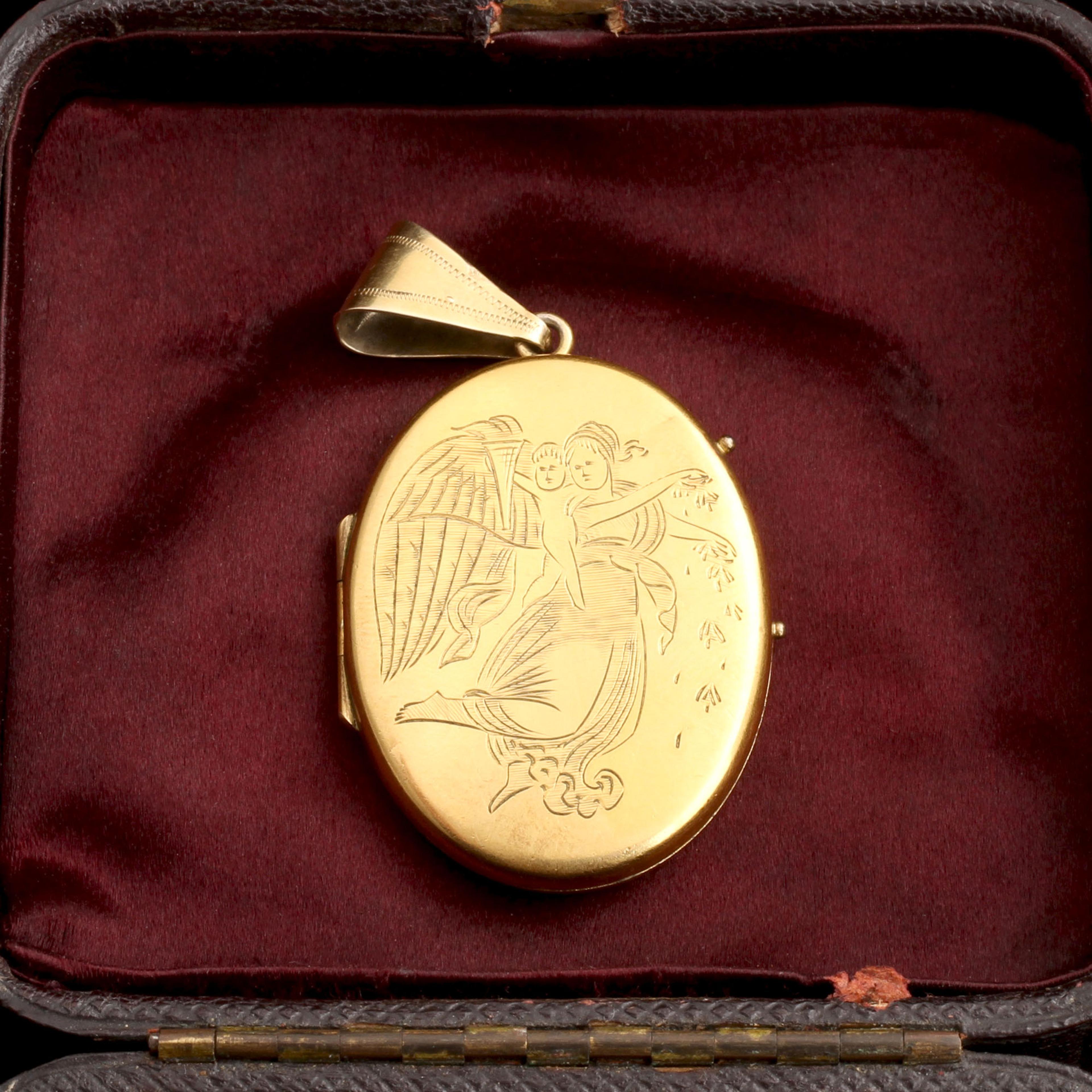 Mid 19th Century Eros & Angel Locket