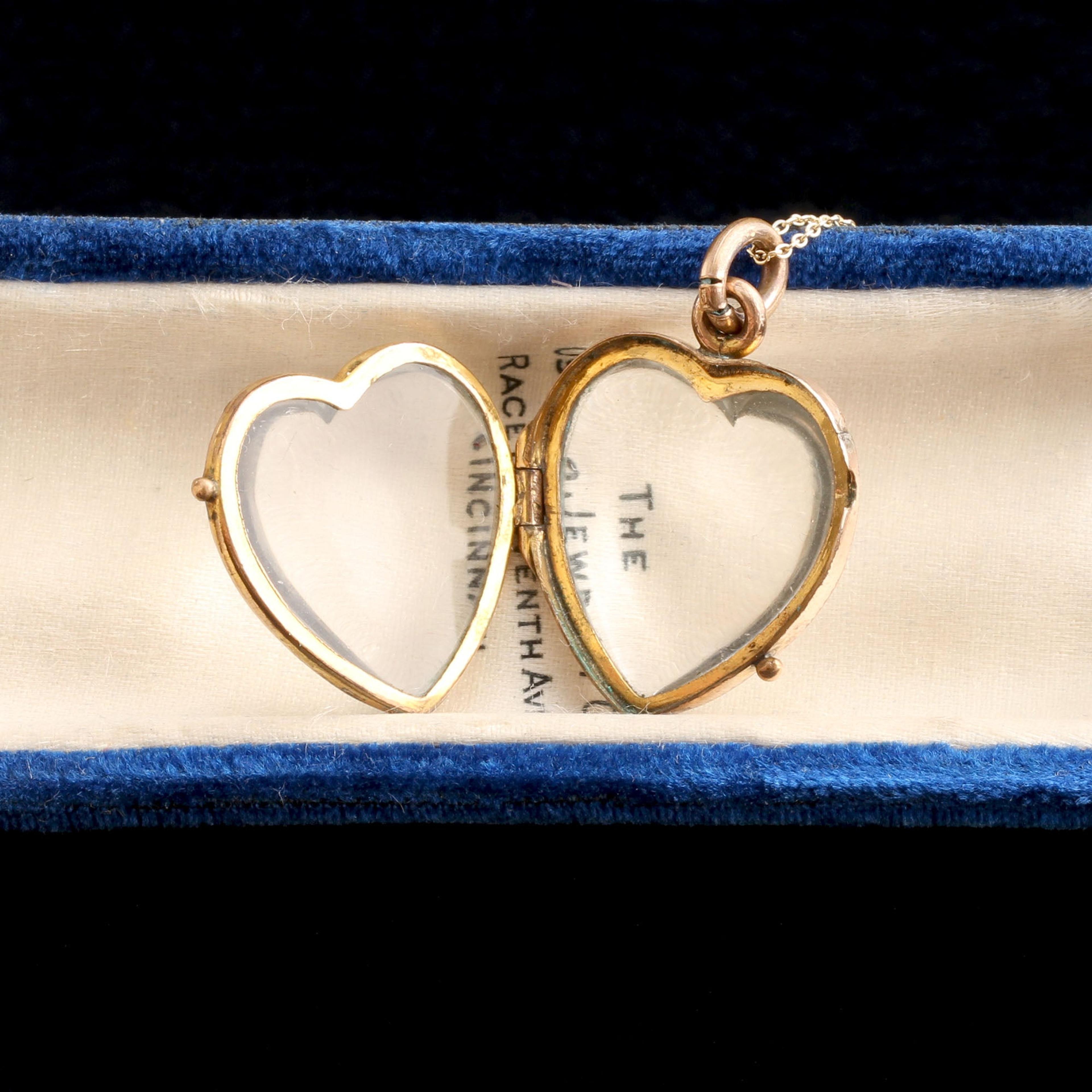 Victorian Heart-Shaped Ball Locket