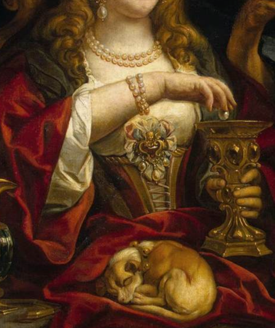 Detail from The Banquet of Cleopatra, 1653 by Jacob Jordaens. Hermitage Museum, St. Petersburg.