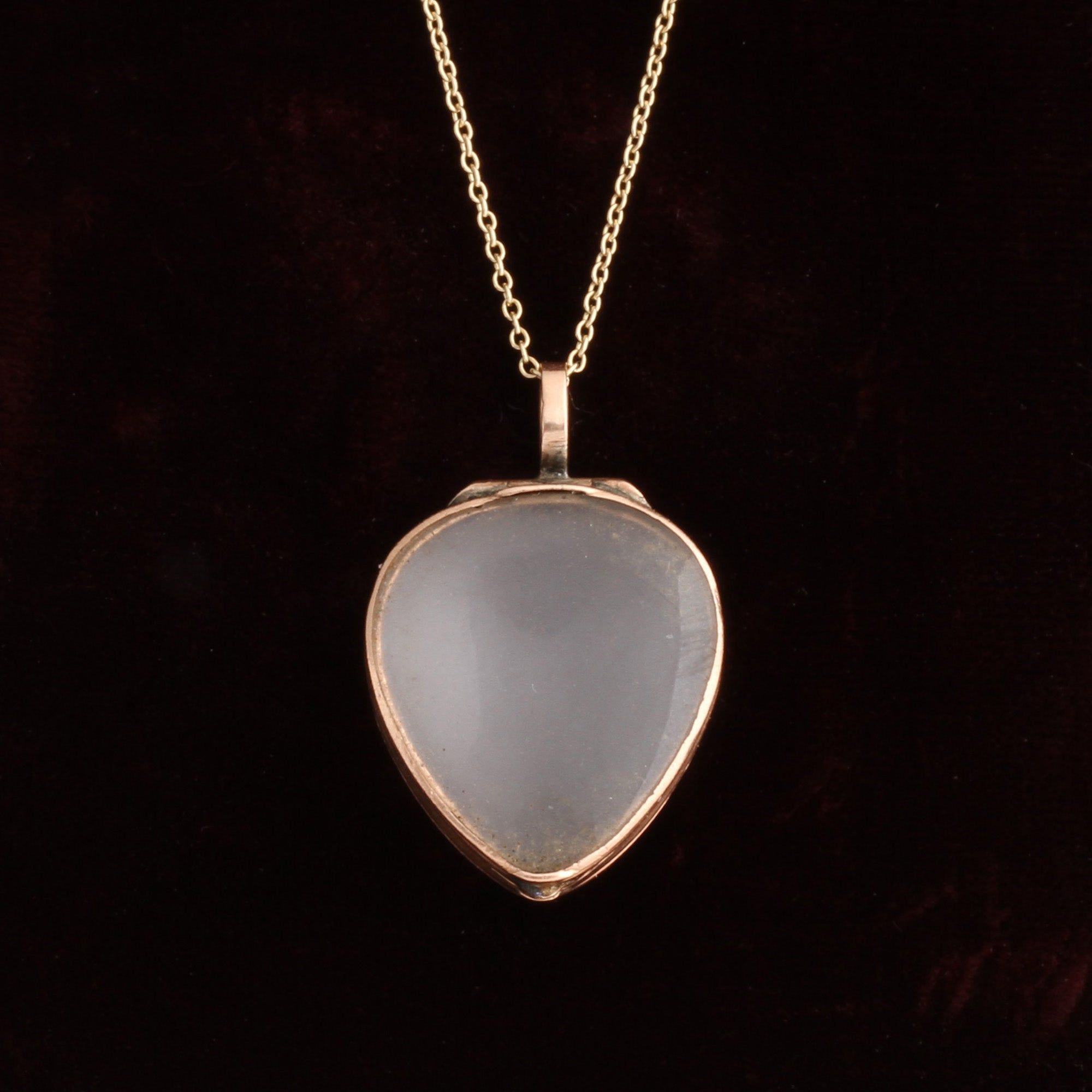 Georgian Rock Crystal Heart Locket