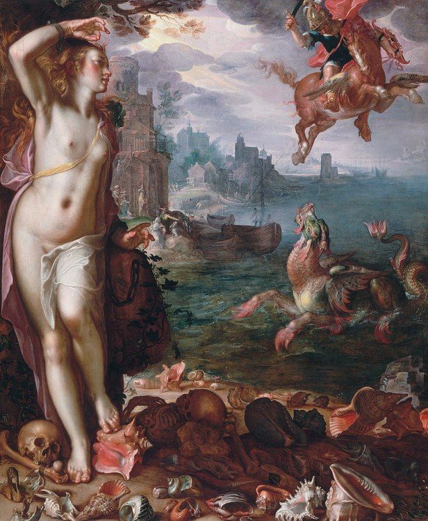 Perseus and Andromeda by Joachim Wtewae, 1611