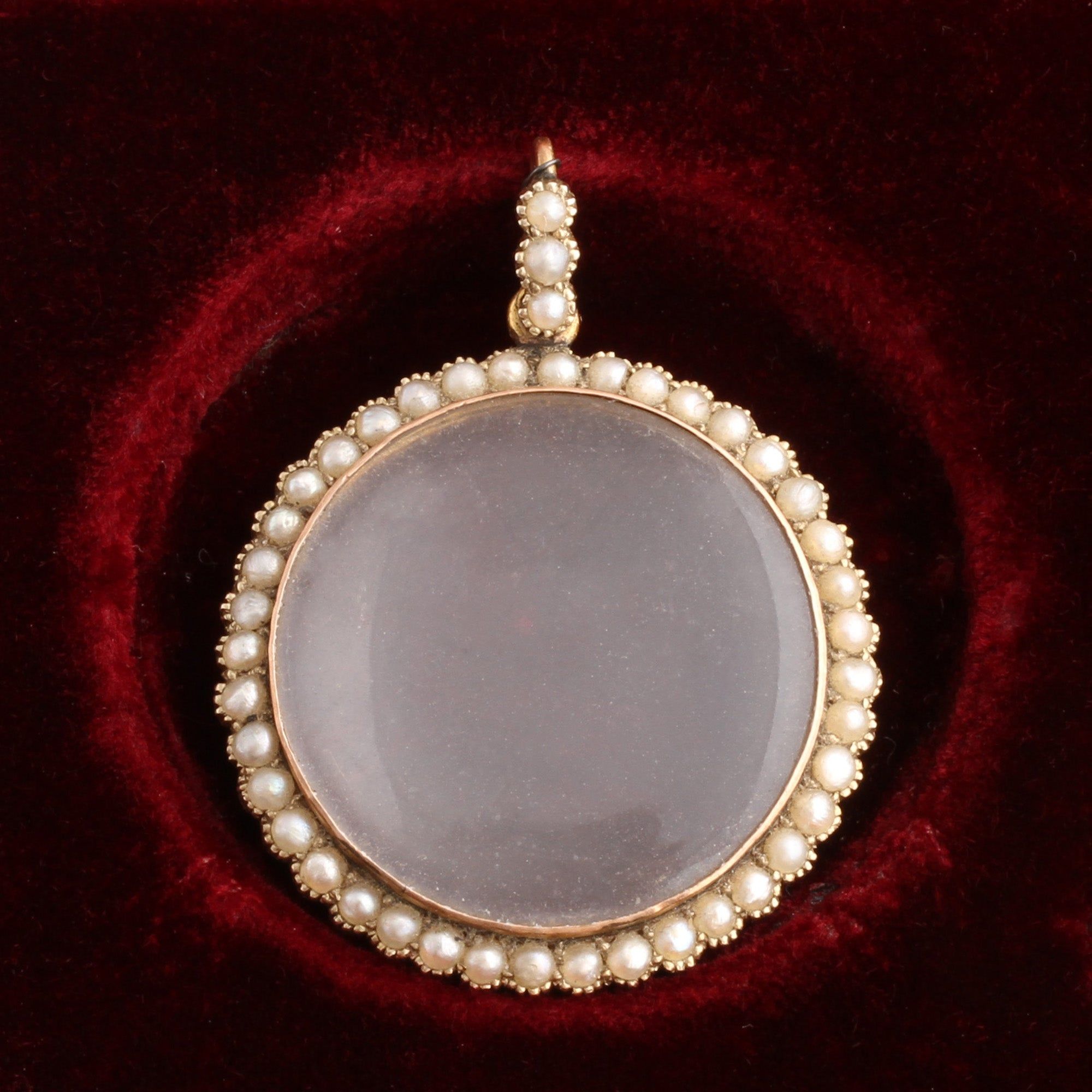 Late Victorian Seed Pearl Locket
