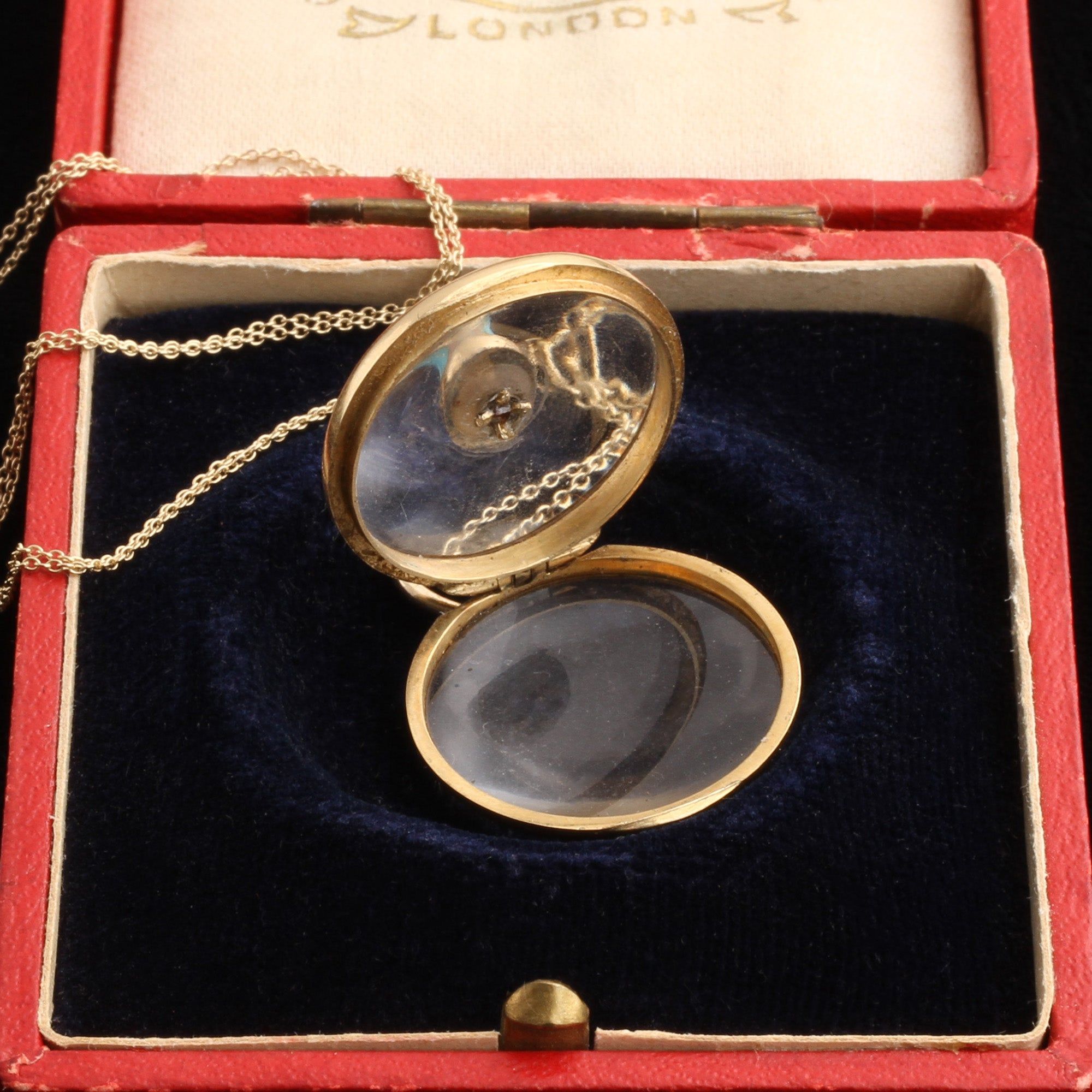 Victorian Rock Crystal & Turquoise Locket
