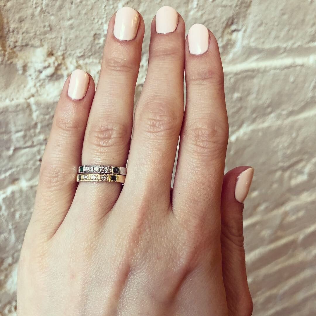 White Gold & Emerald Esther Ring