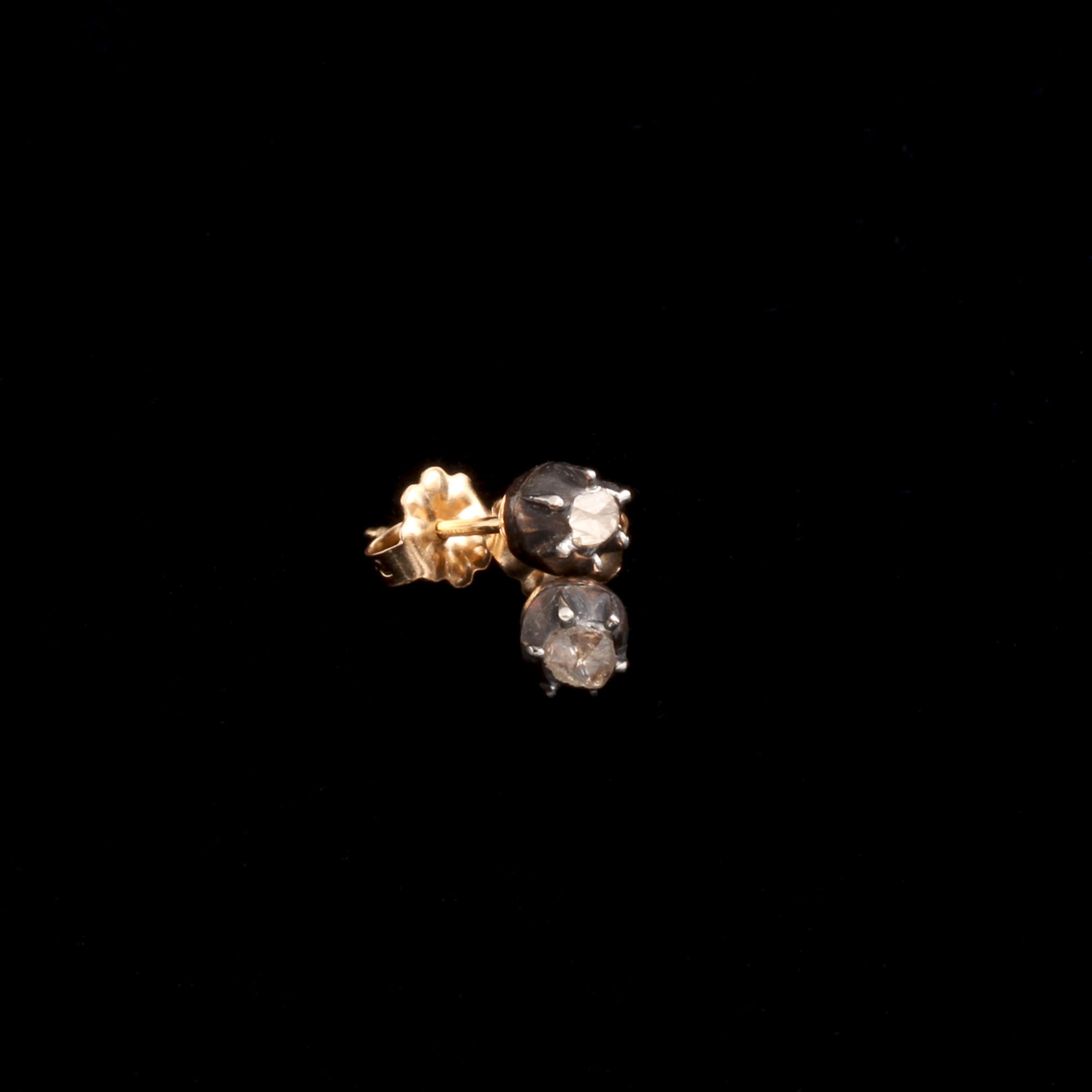 Georgian Petite Rose Cut Diamond Studs