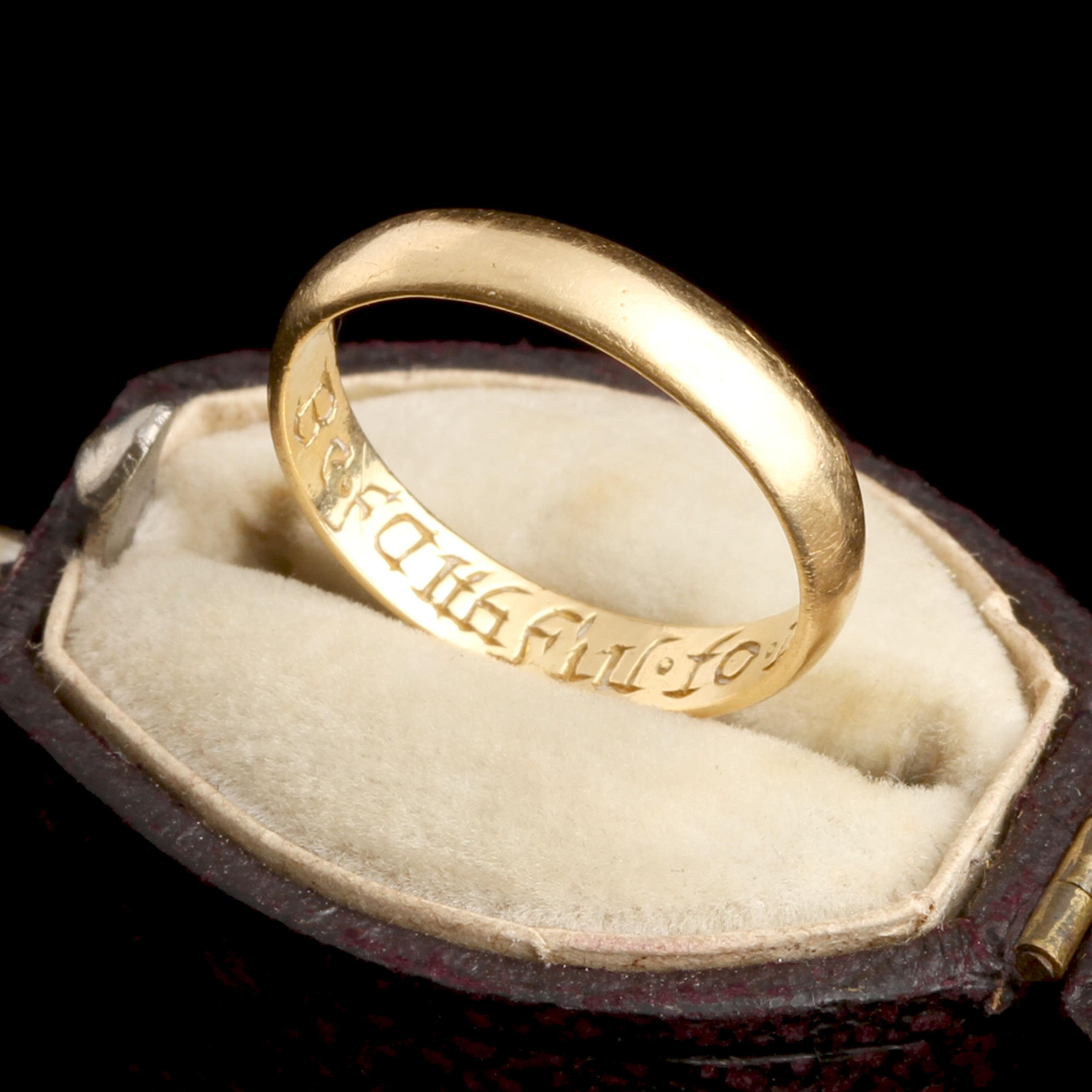 18th Century "Be faithful to thy end" Posy Ring