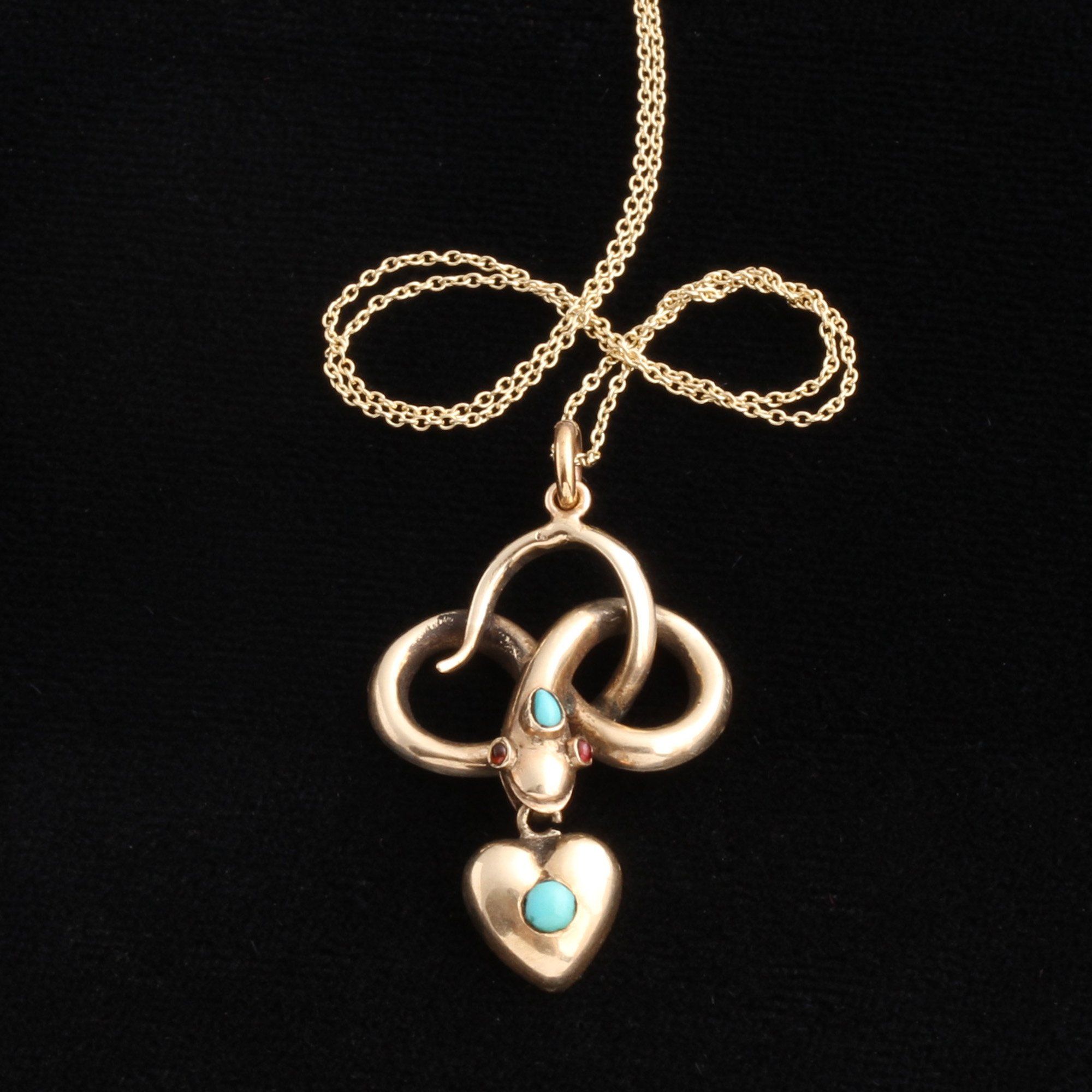 Victorian Infinity Snake Pendant
