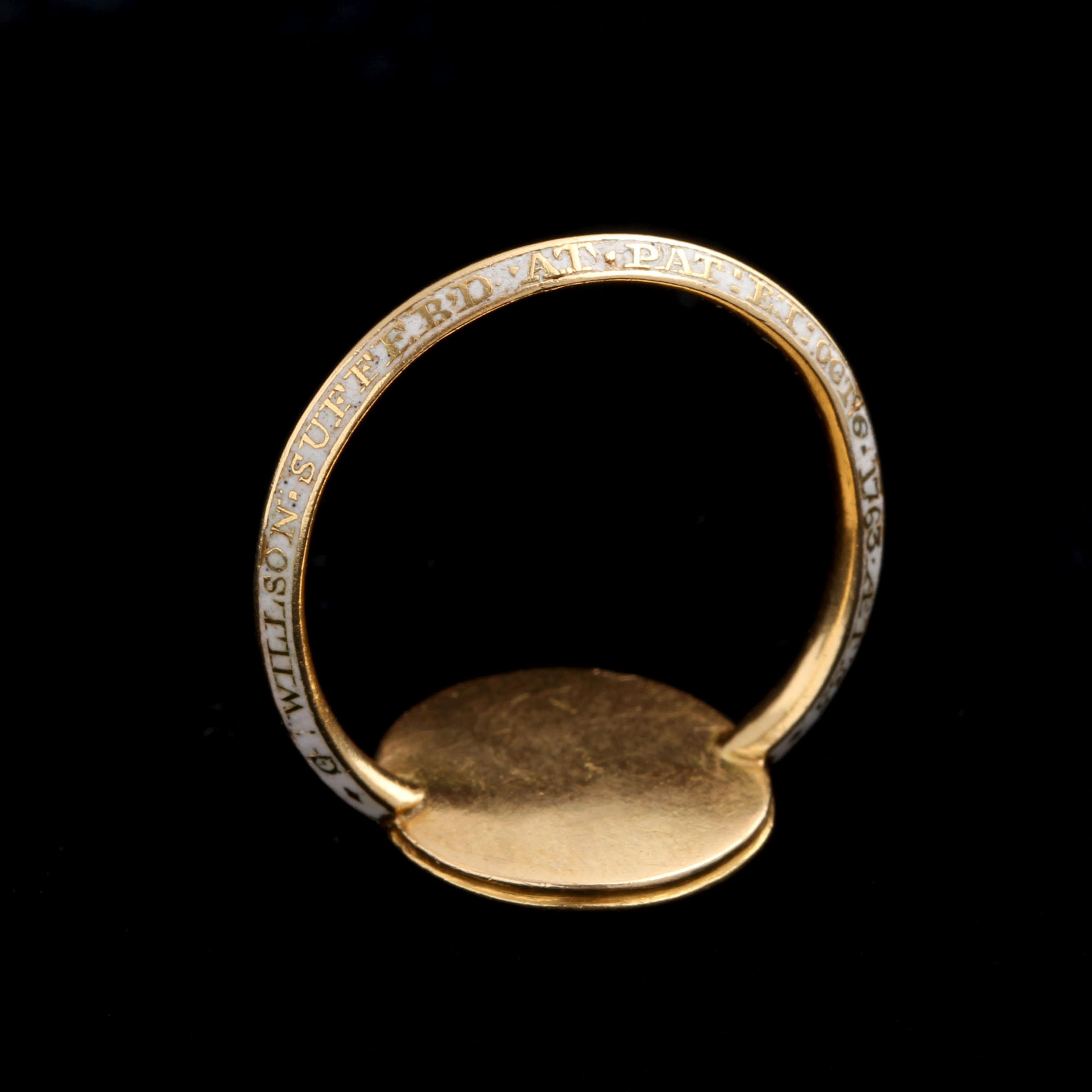 Georgian Patna Massacre Mourning Ring 