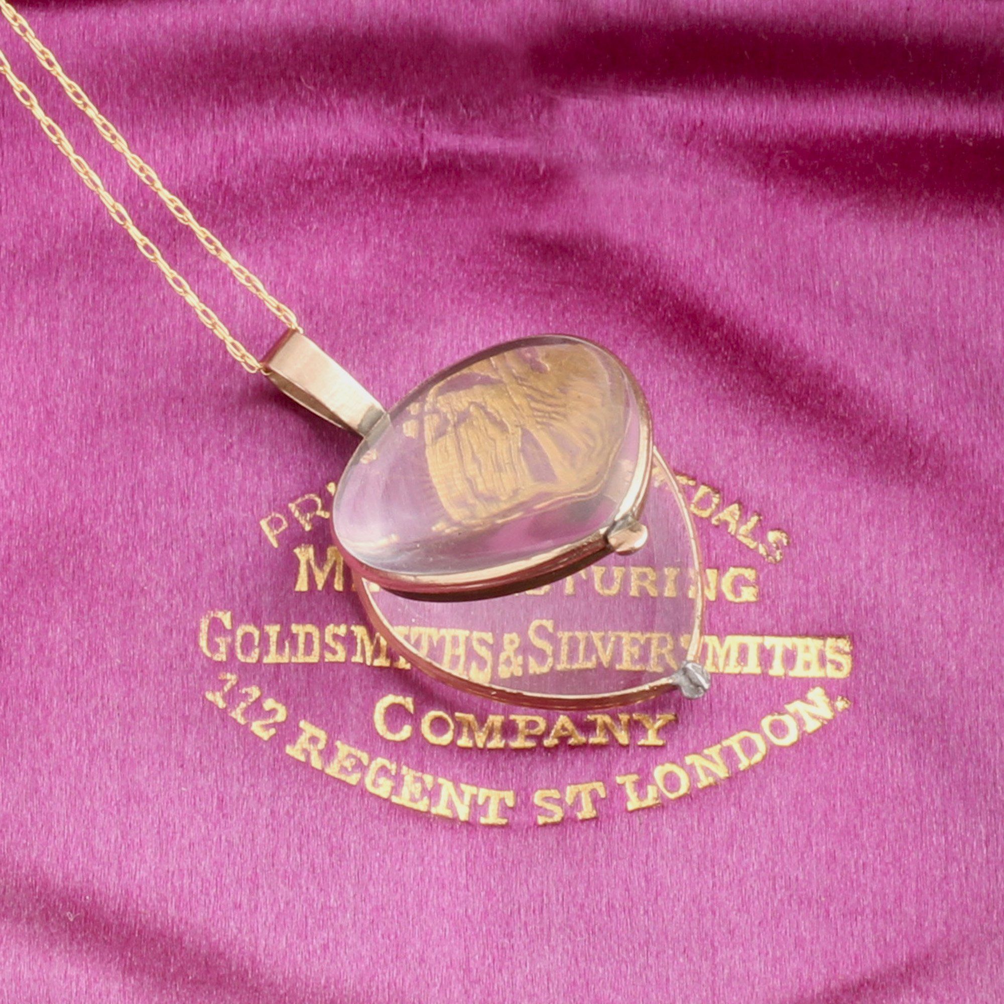 Georgian Rock Crystal Heart Locket