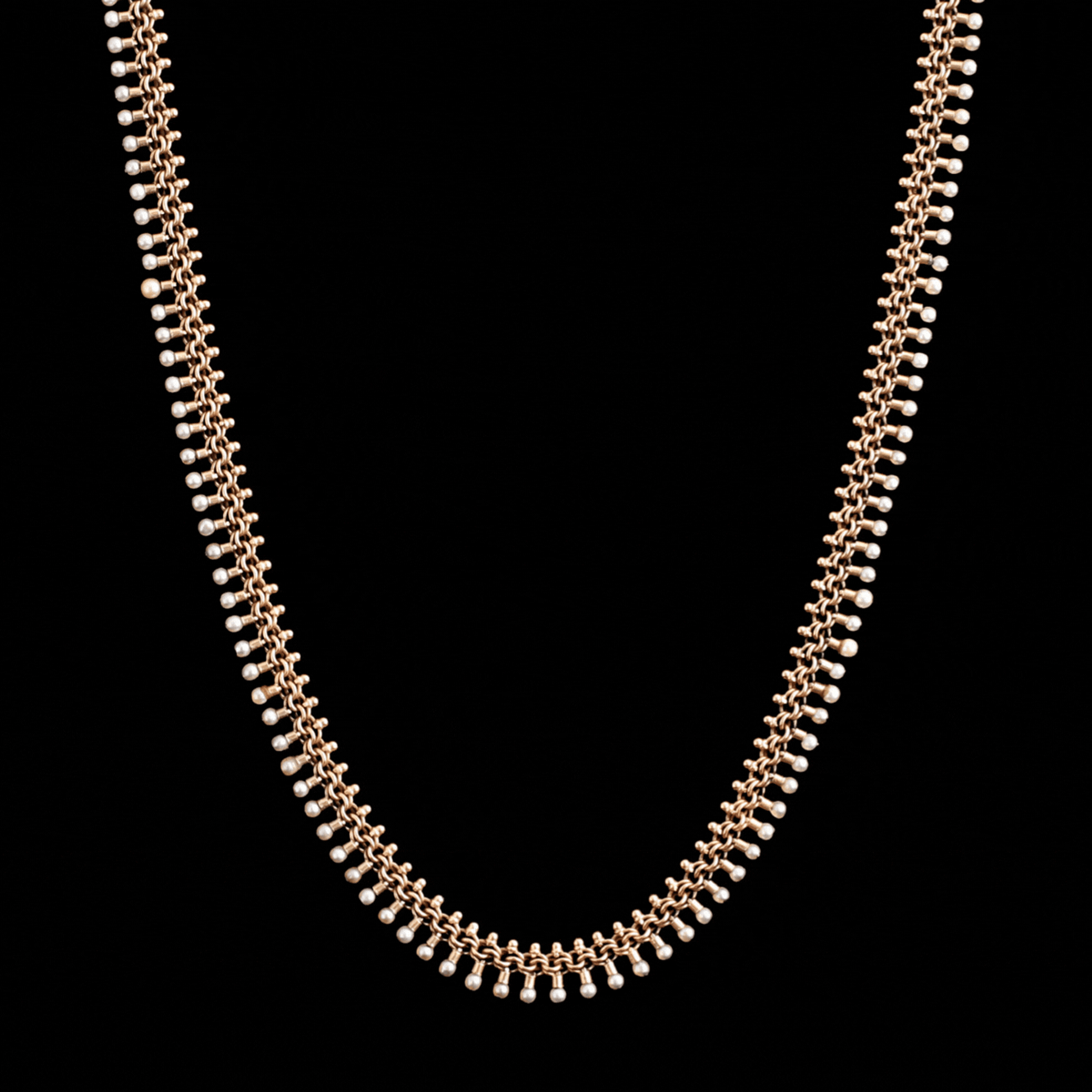 Victorian Pearl Woven Collar
