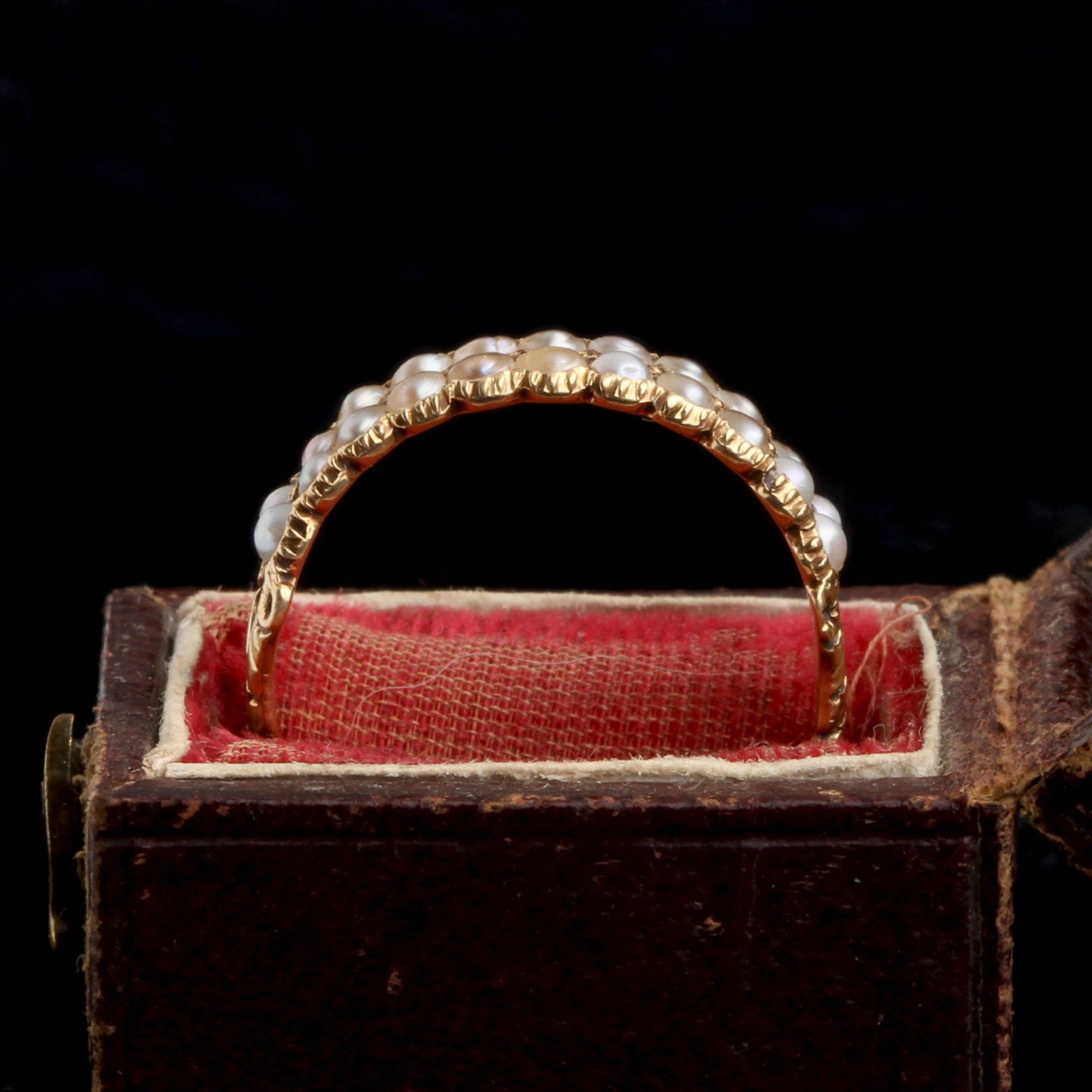 Georgian Double Row Seed Pearl Ring — Erica Weiner