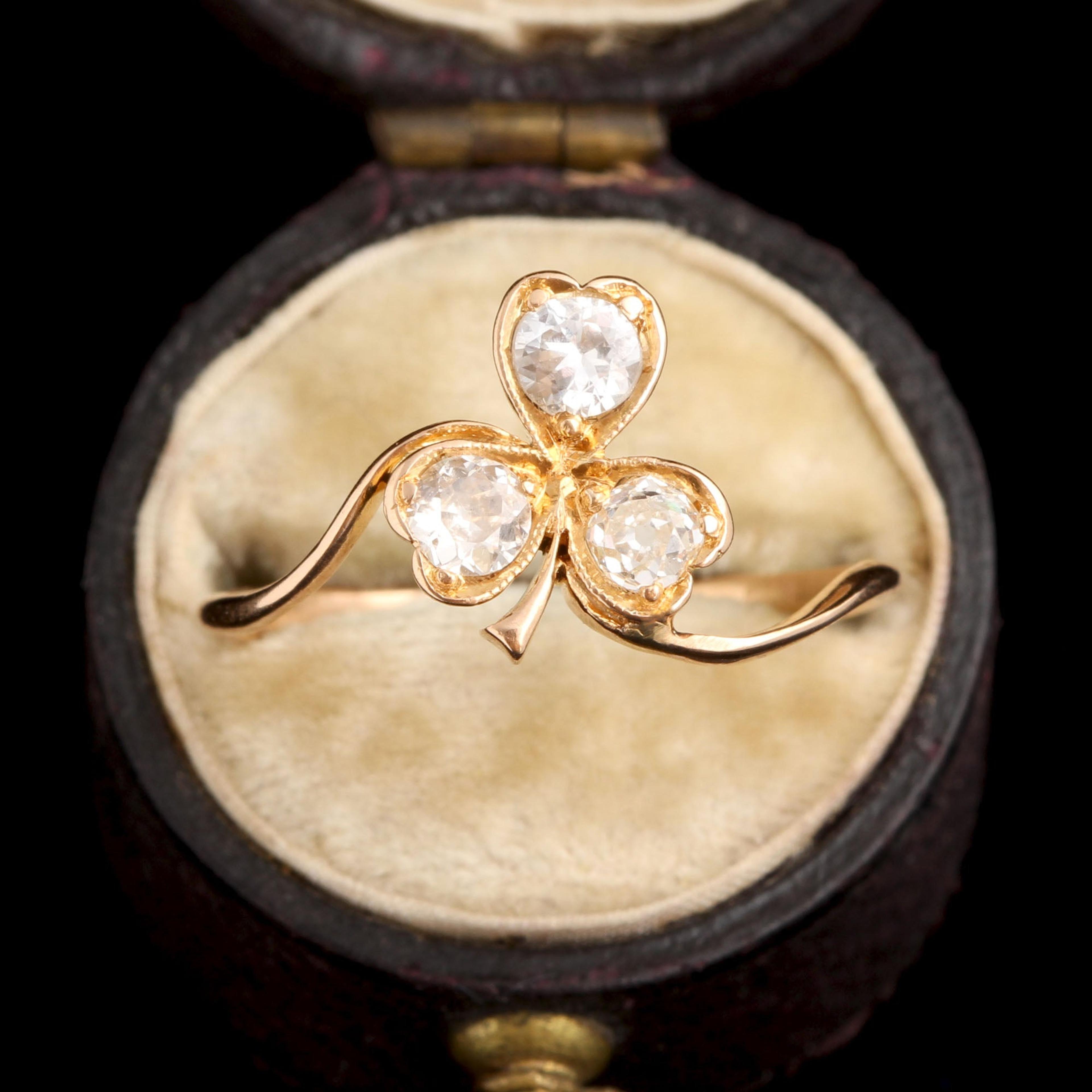 Edwardian Diamond Clover Ring