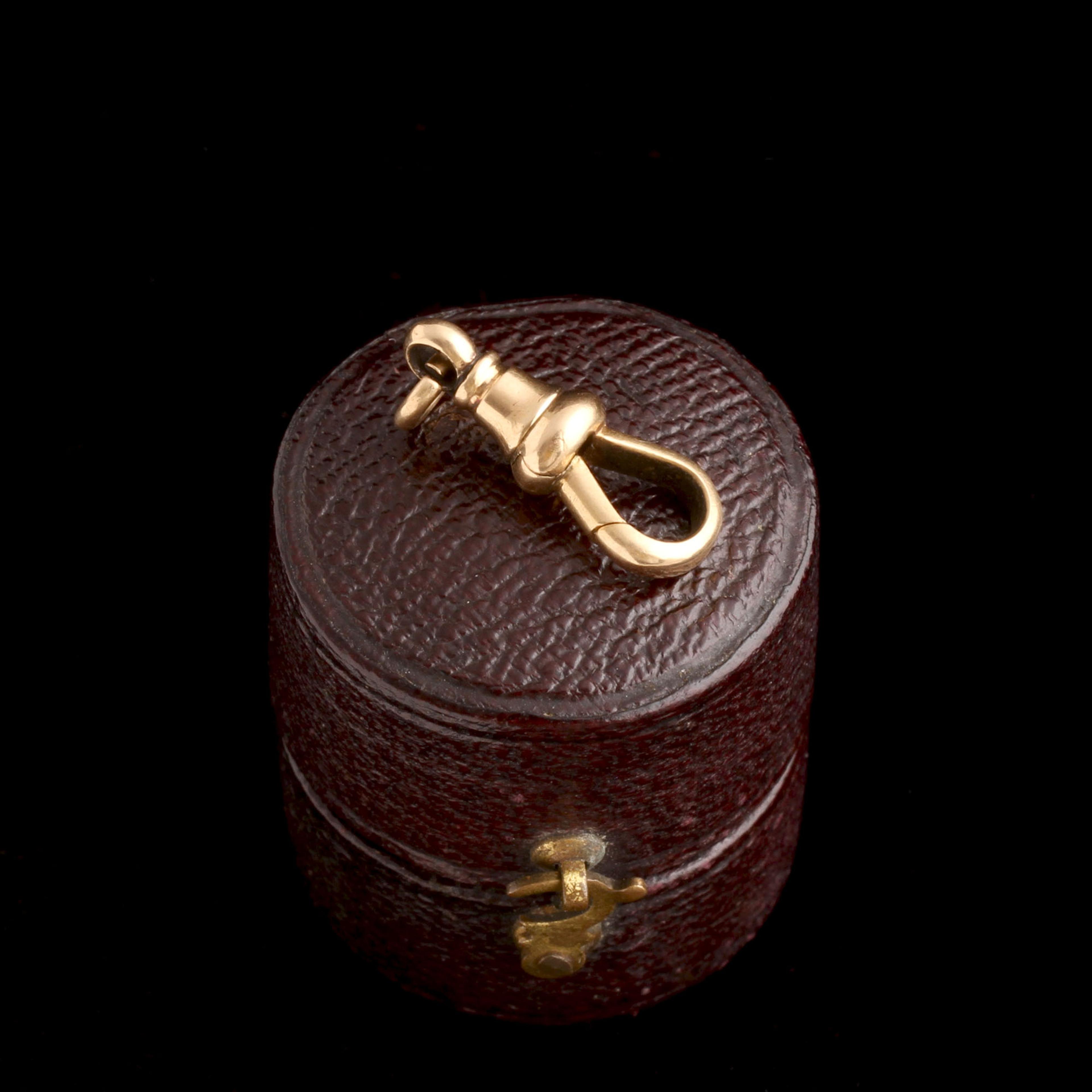 Detail of Victorian Gold Dog Clip