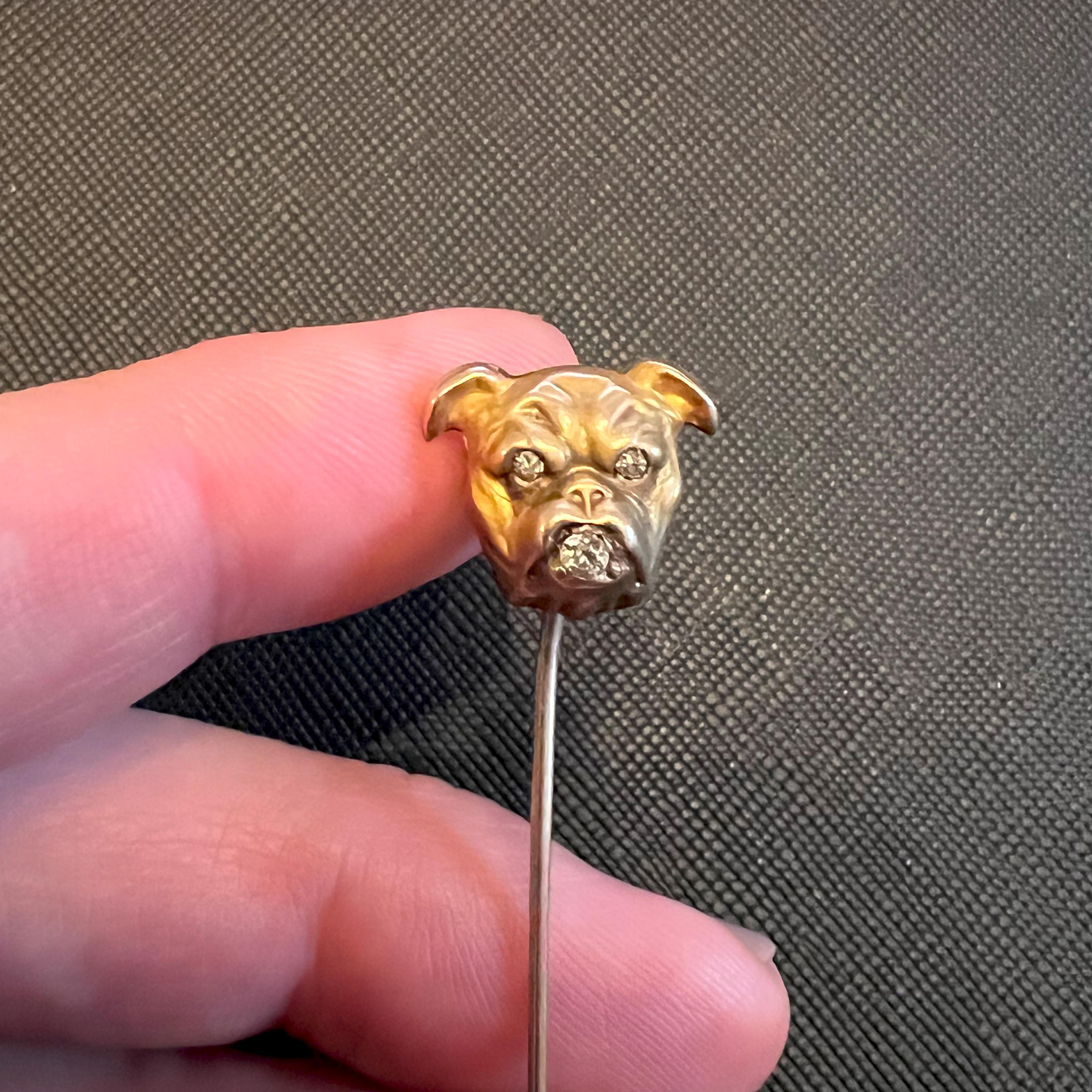 Bulldog Stickpin