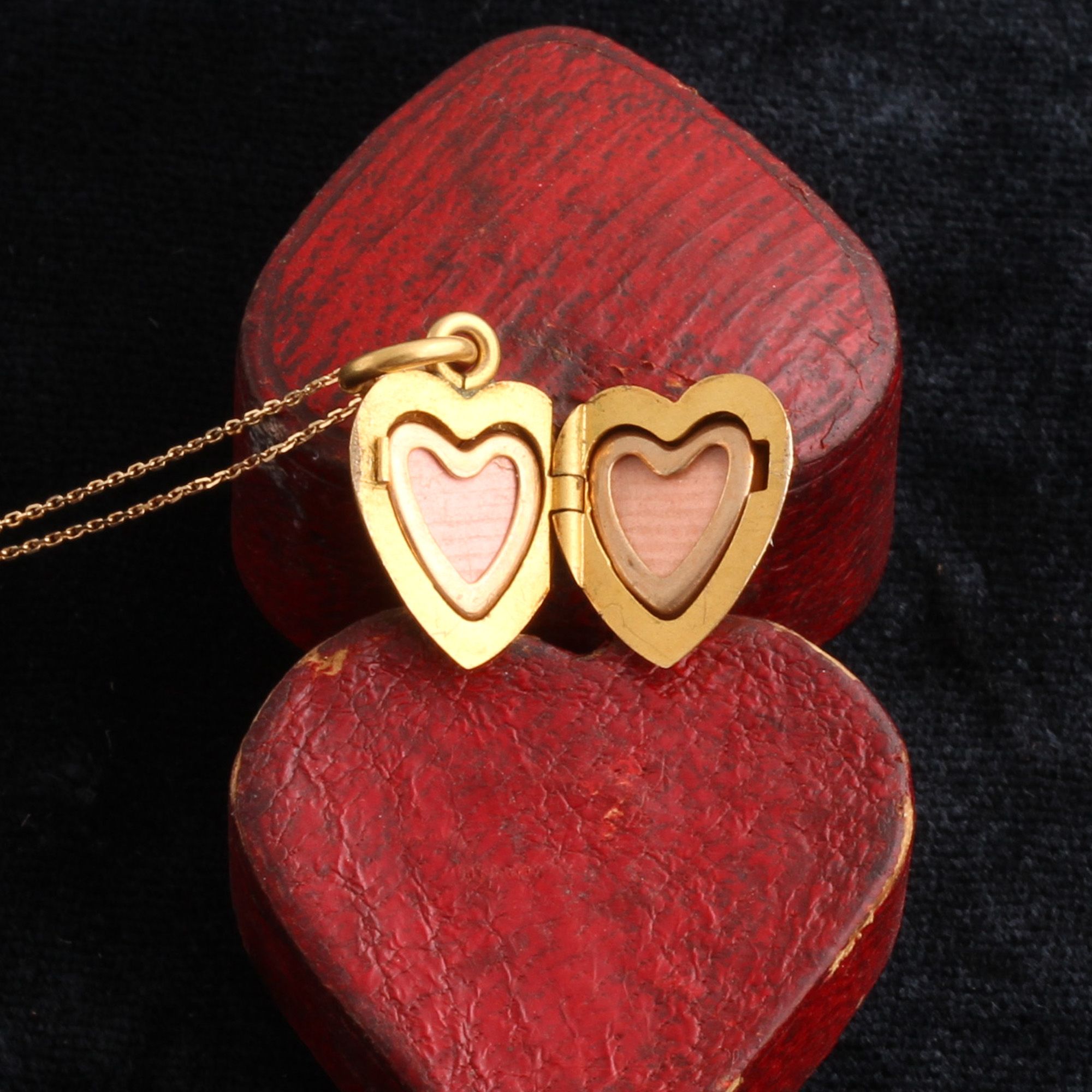 Vintage Gold Heart Locket