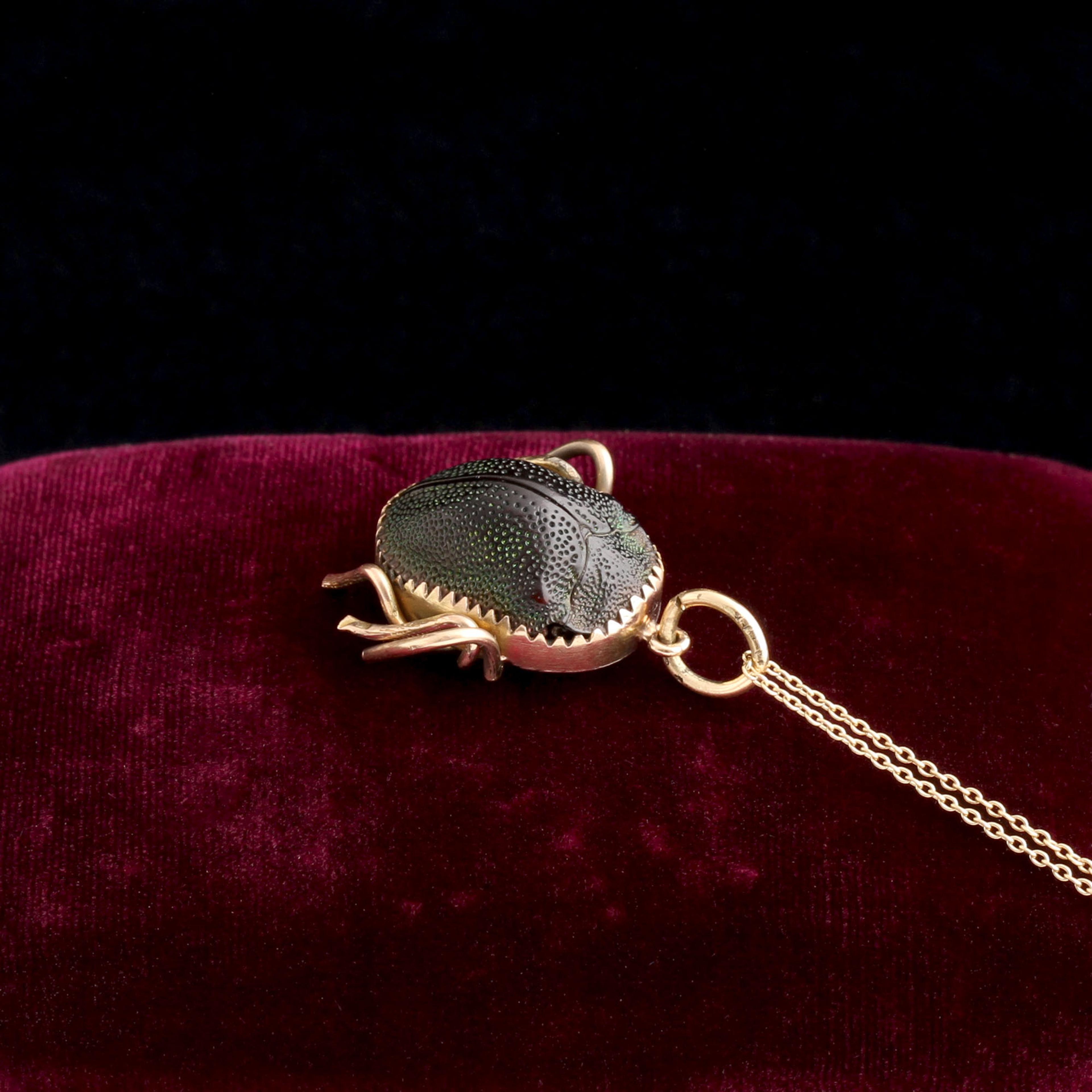 Victorian Leggy Beetle Necklace