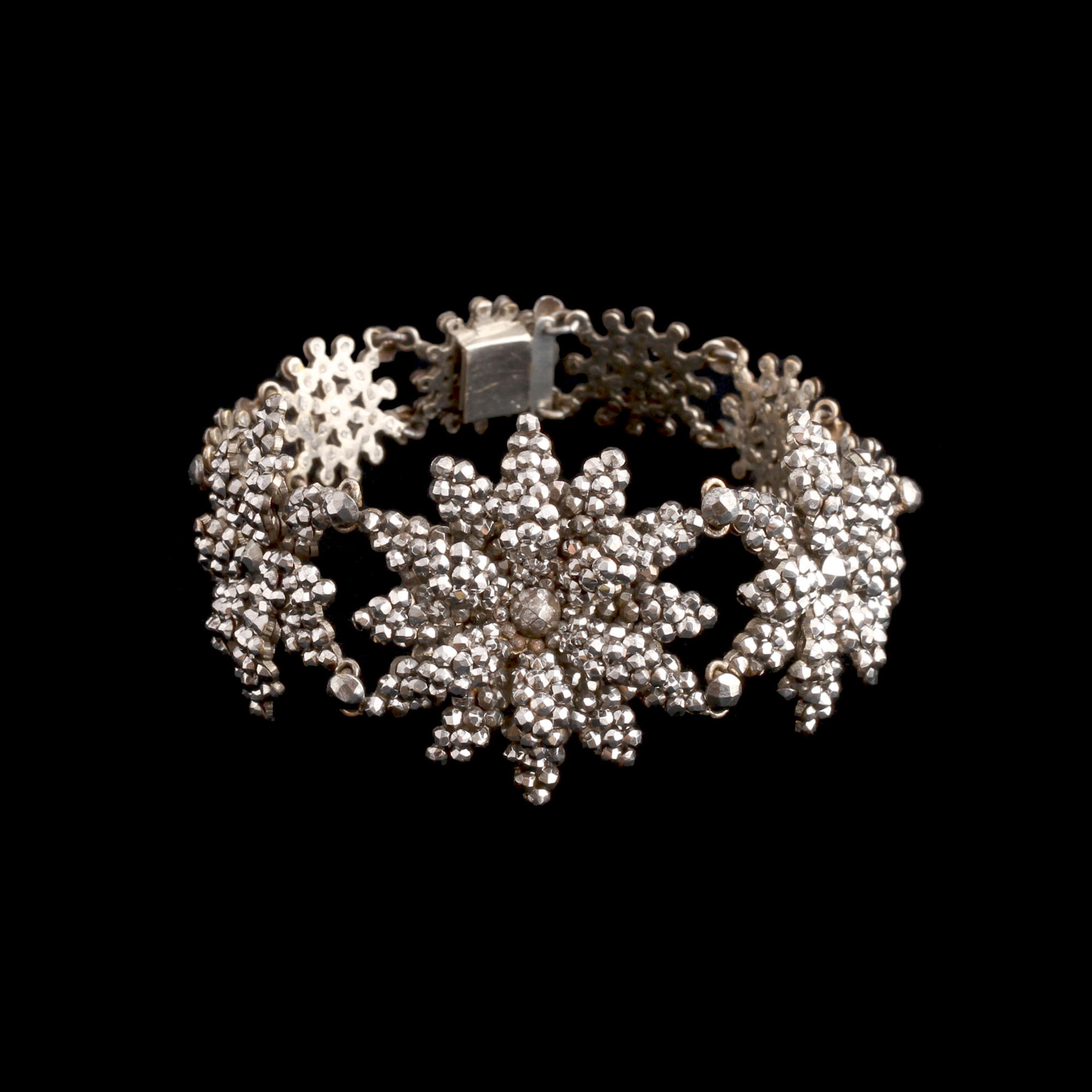 Georgian Cut Steel Flower Bracelet
