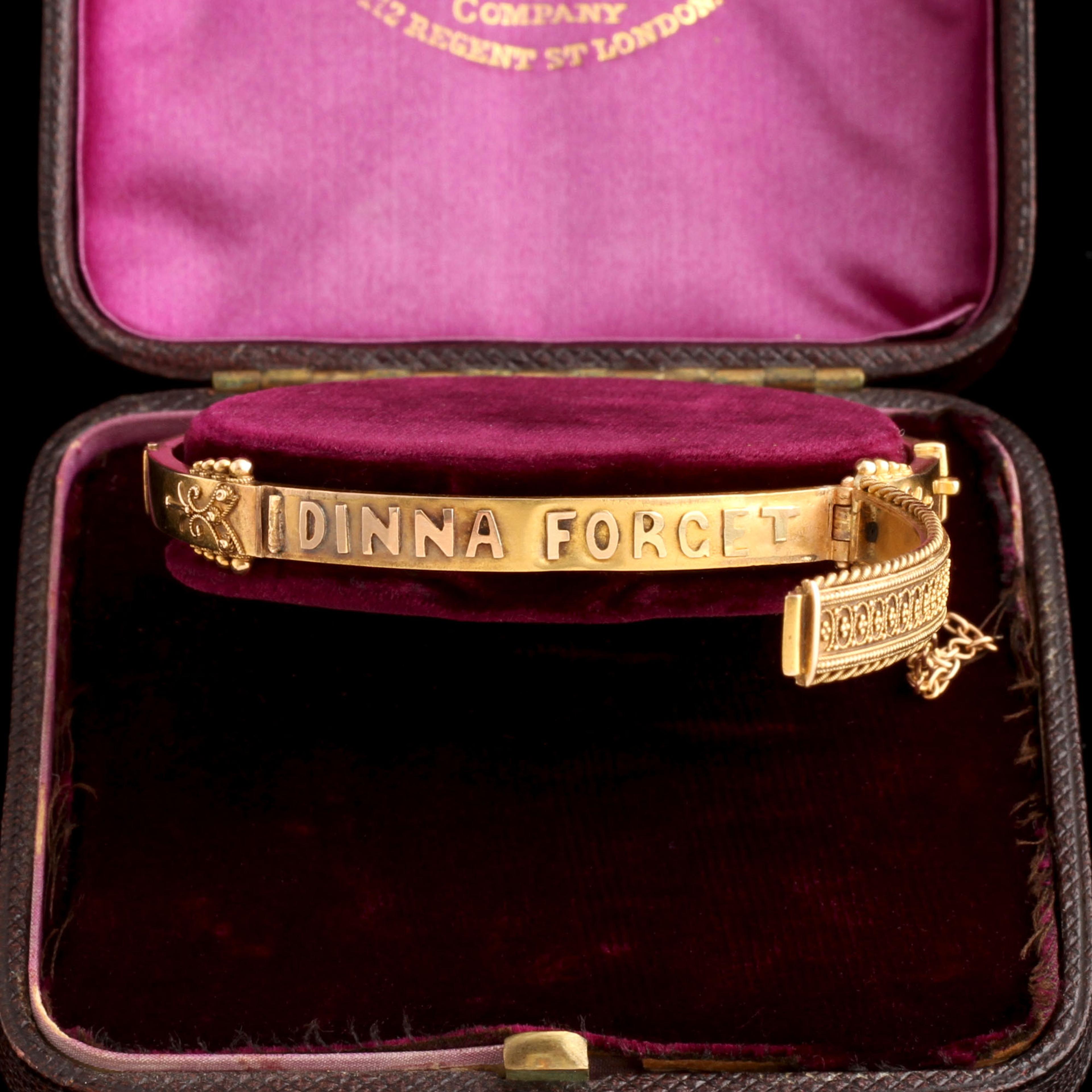 Victorian "Dinna Forget" Bangle