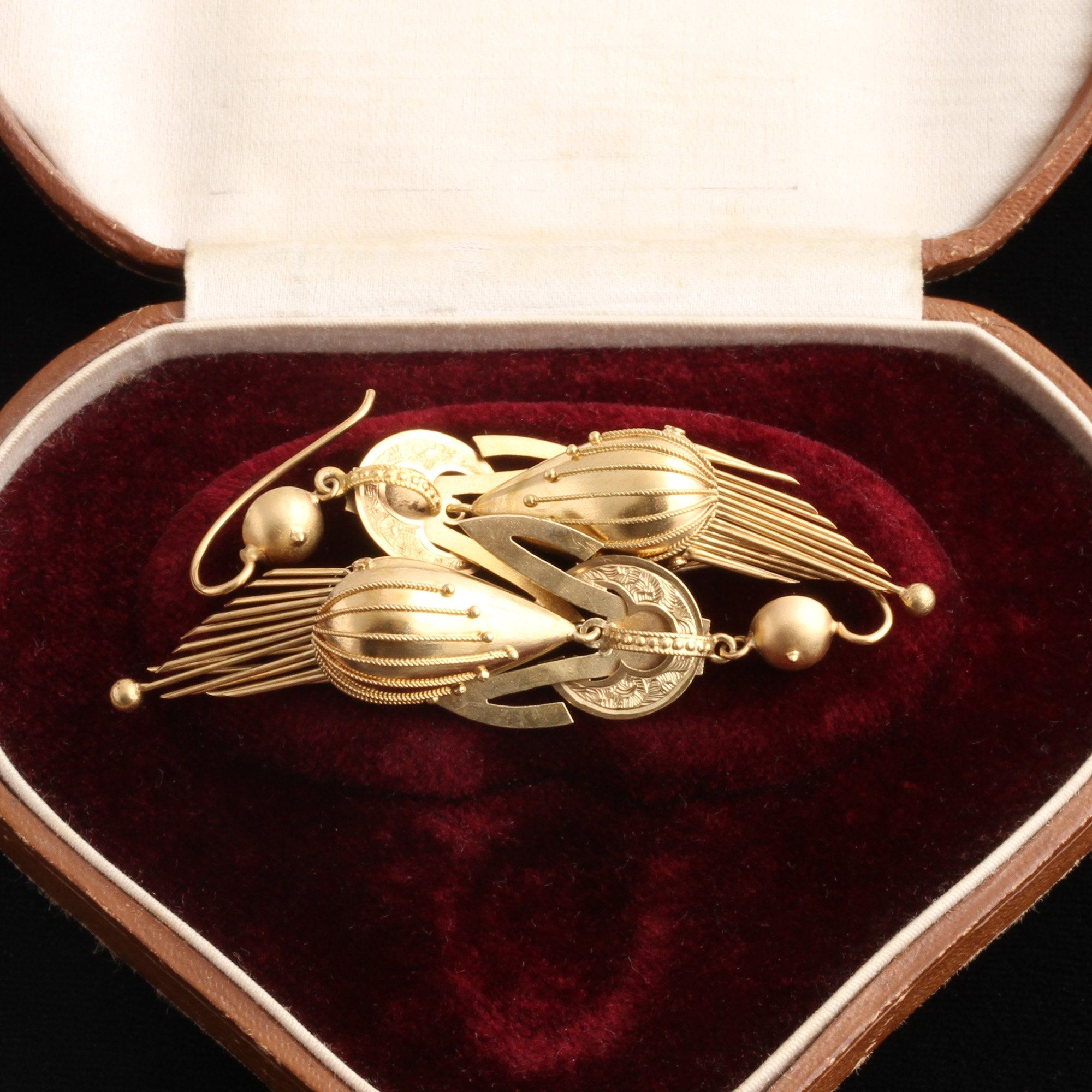 Victorian Torpedo Fringe Earrings