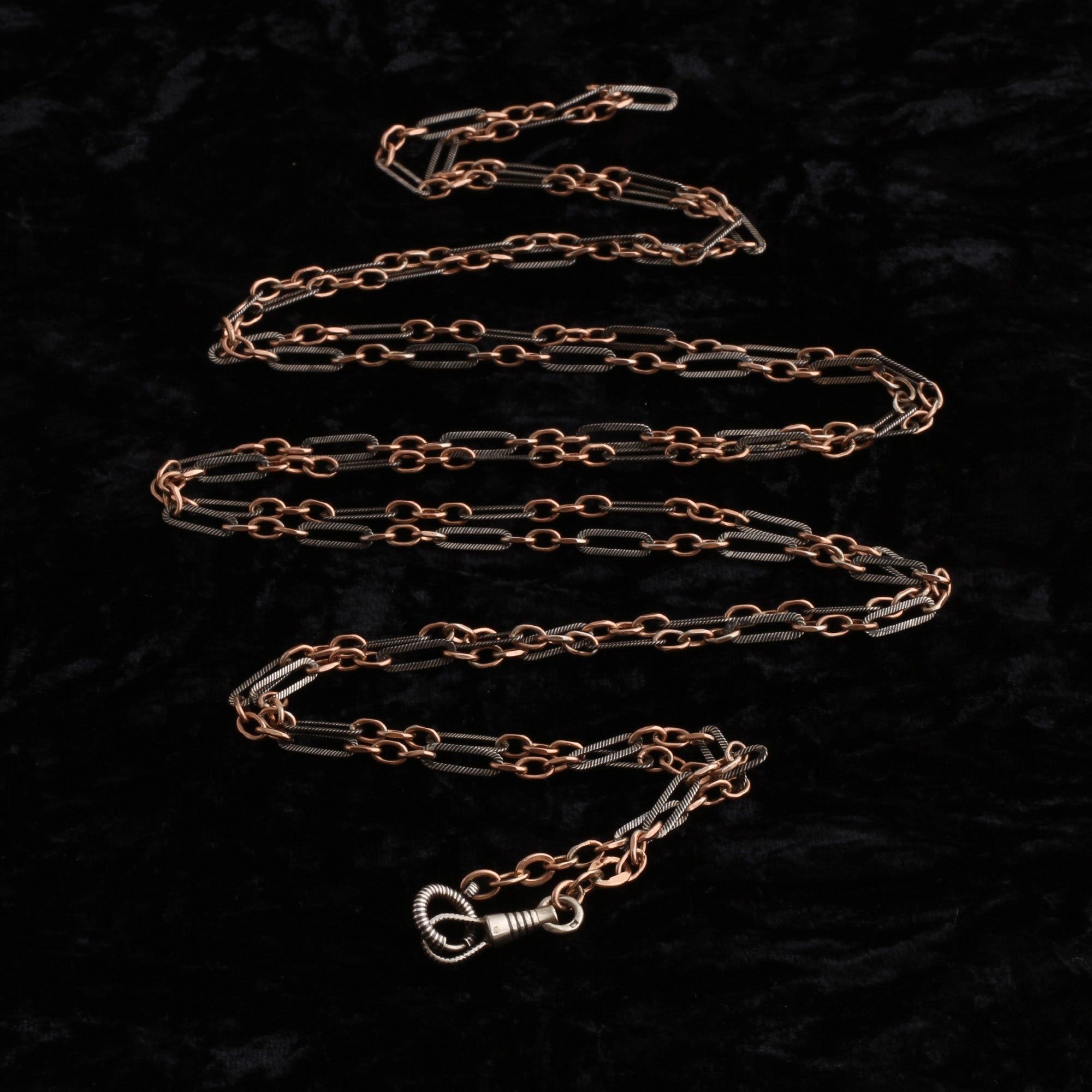 Detail of Victorian 60" Niello Guard Chain