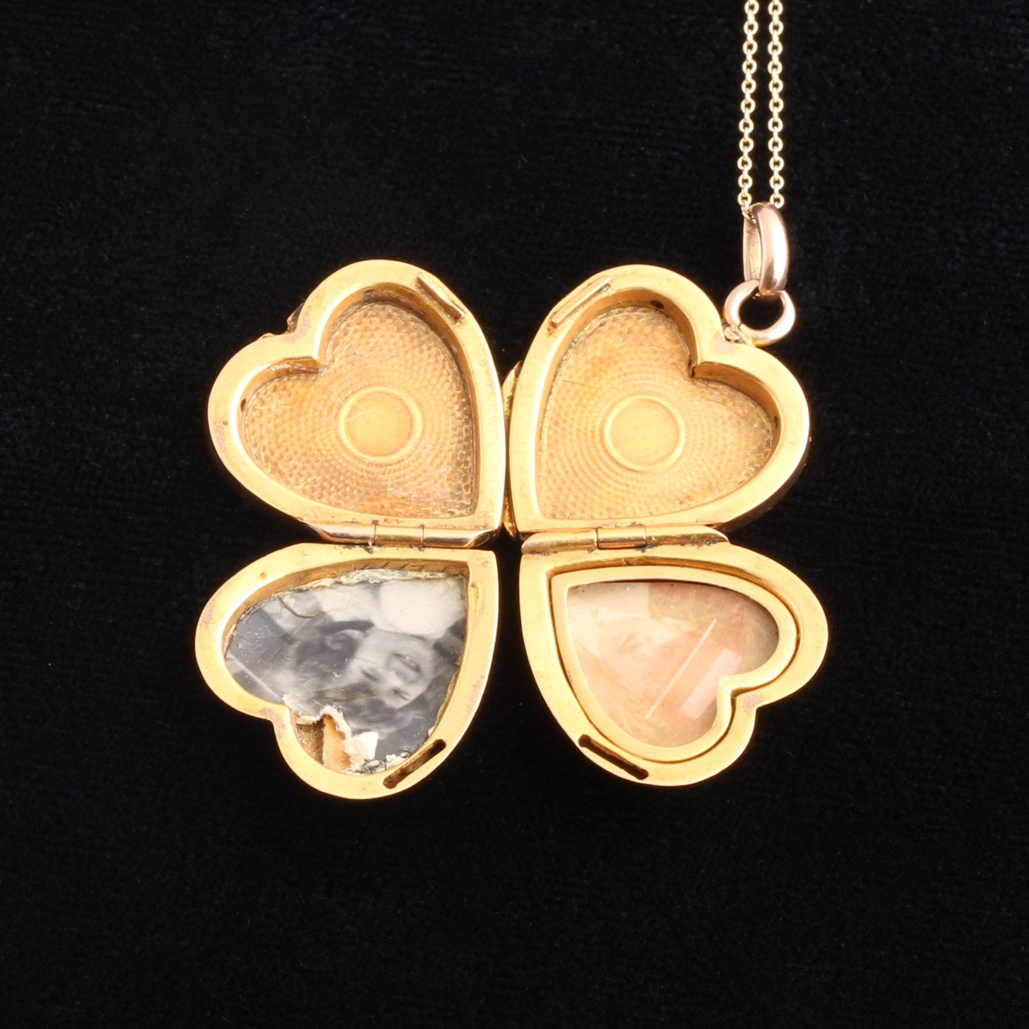 Victorian Four Panel Heart Locket