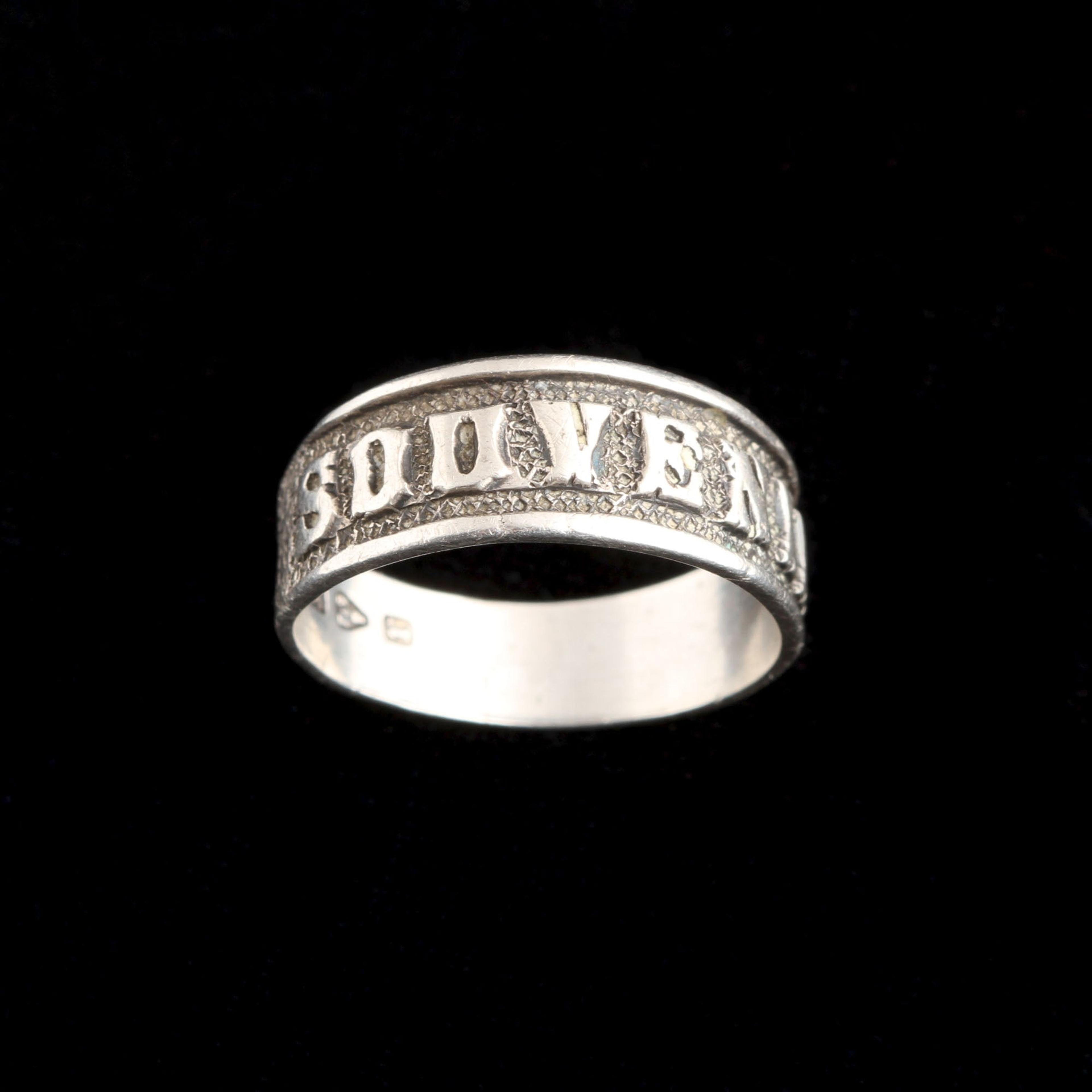 Victorian Silver Souvenir Ring