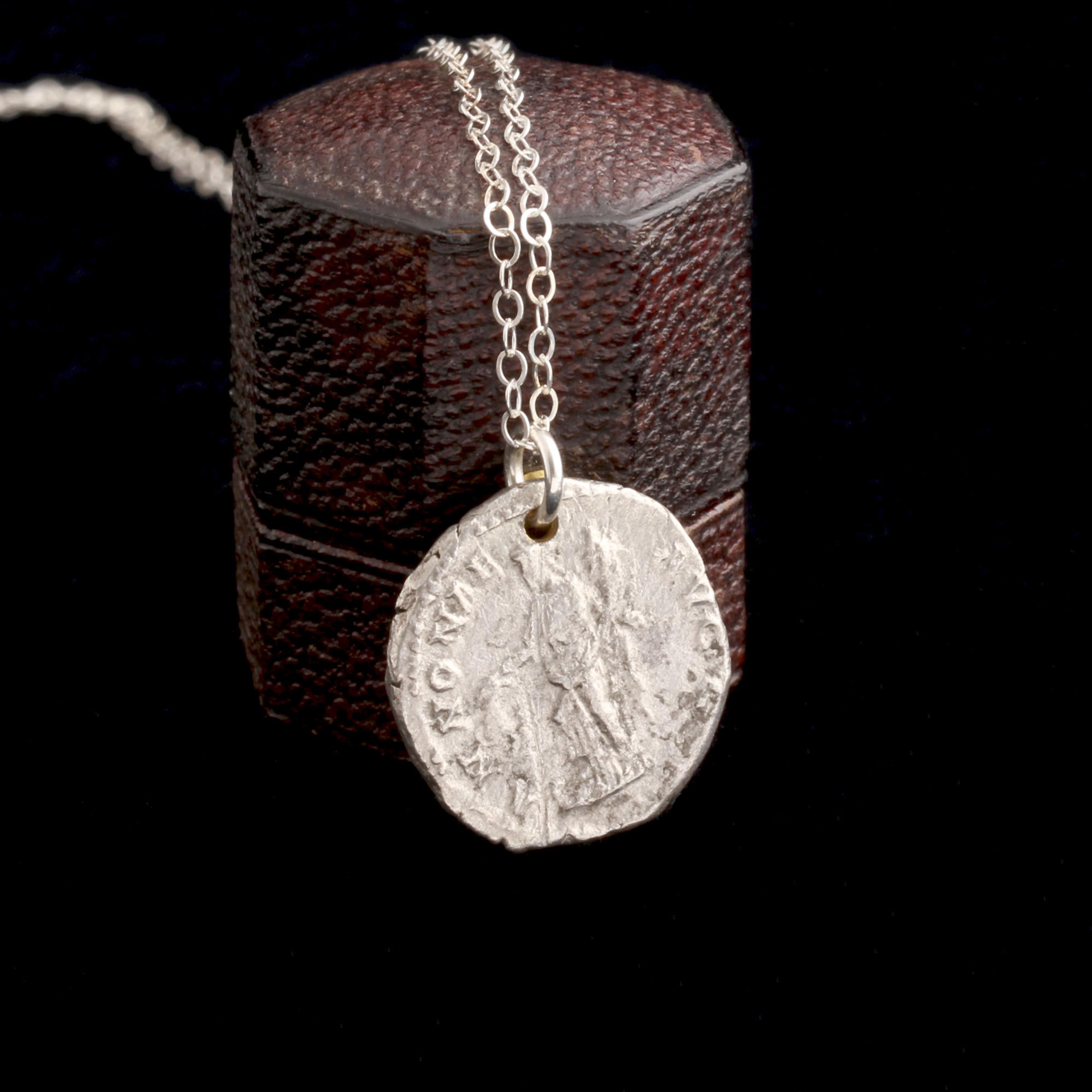 Roman Septimus Severus Annona Coin Necklace