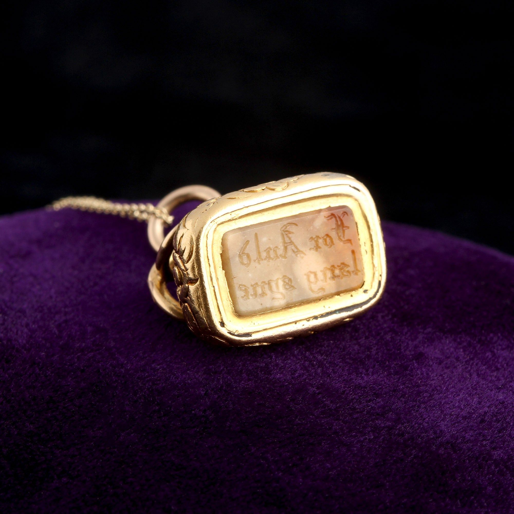 Early Victorian "For Auld Lang Syne" Snake Seal