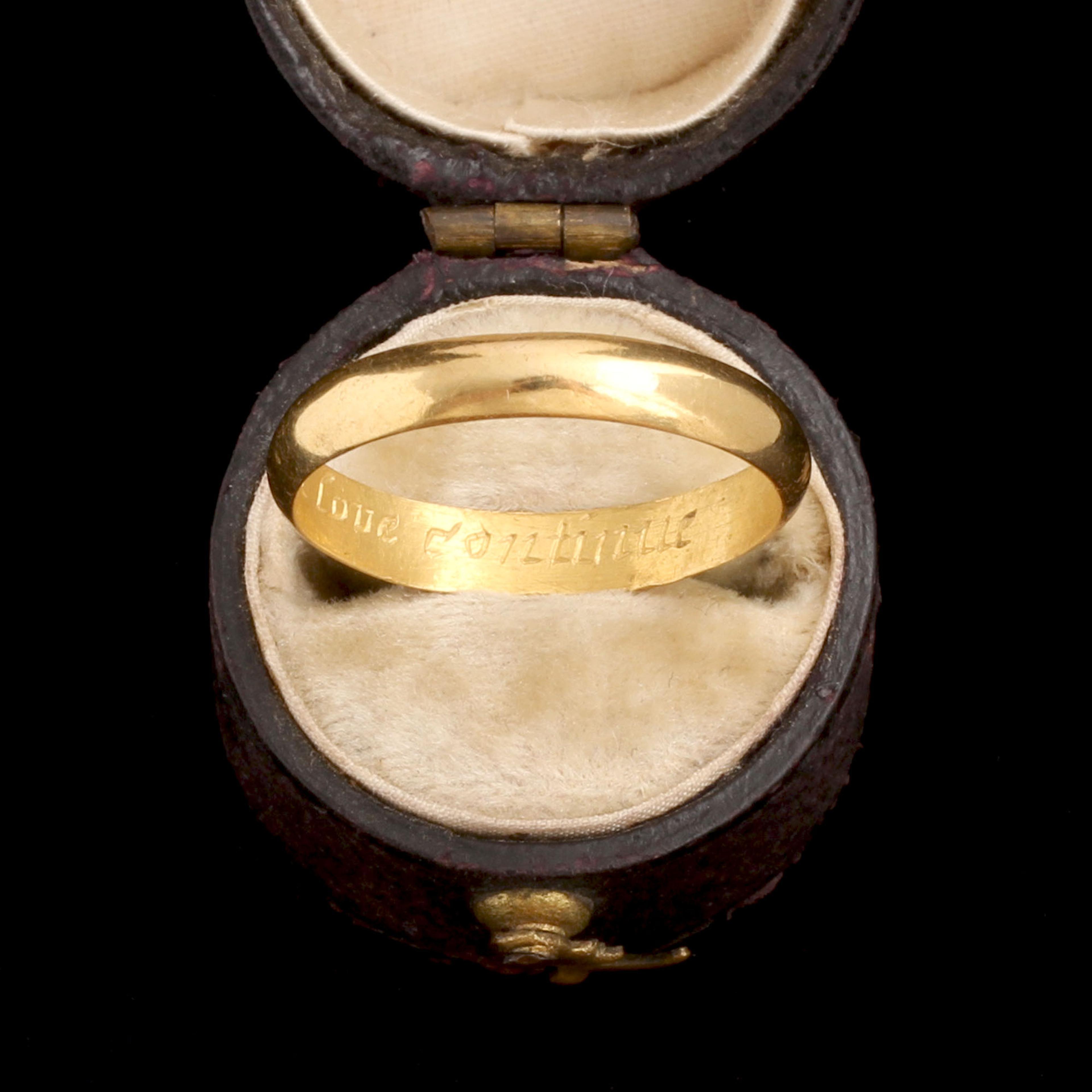 18th Century "Let love continue" Posy Ring