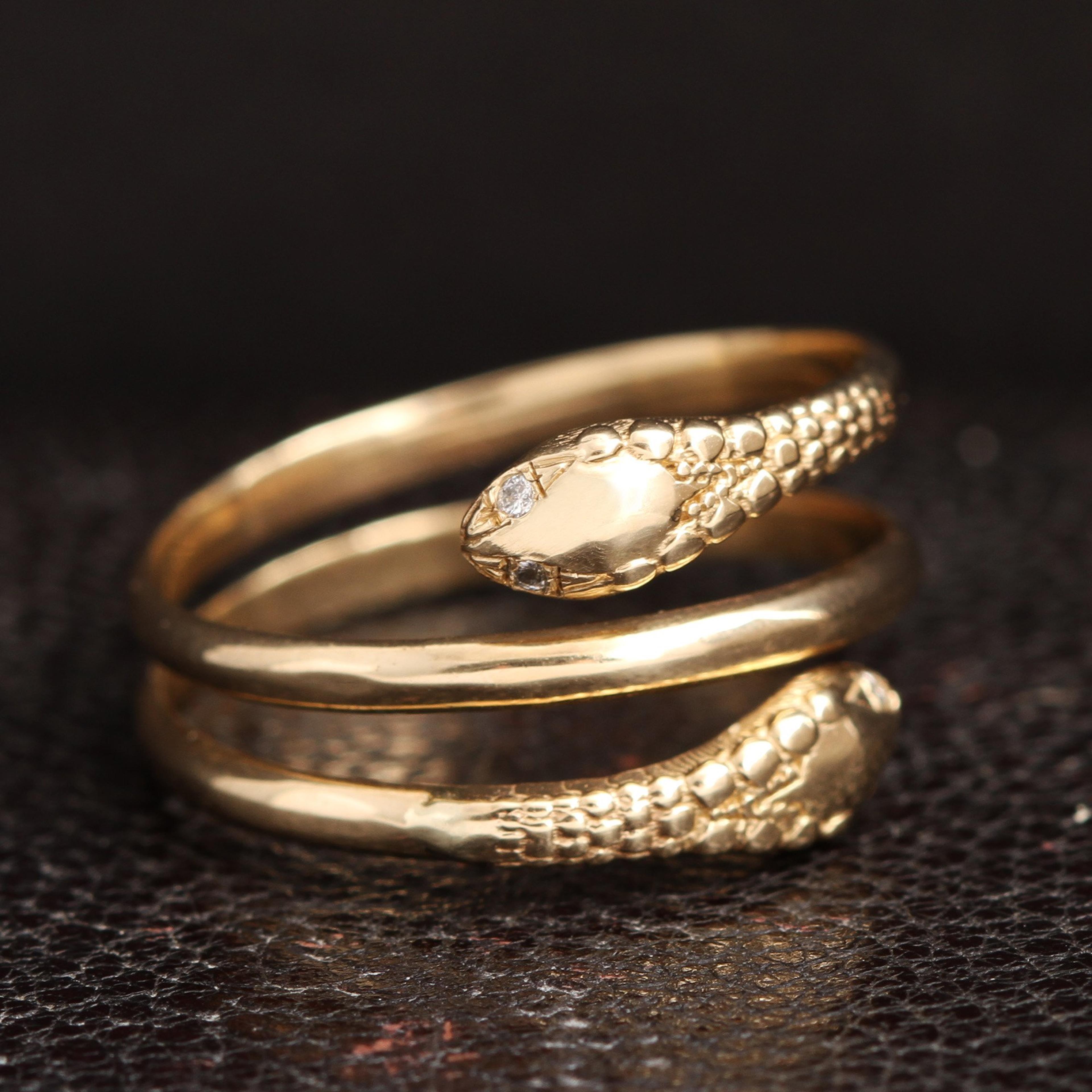 Two-Headed Snake Ring